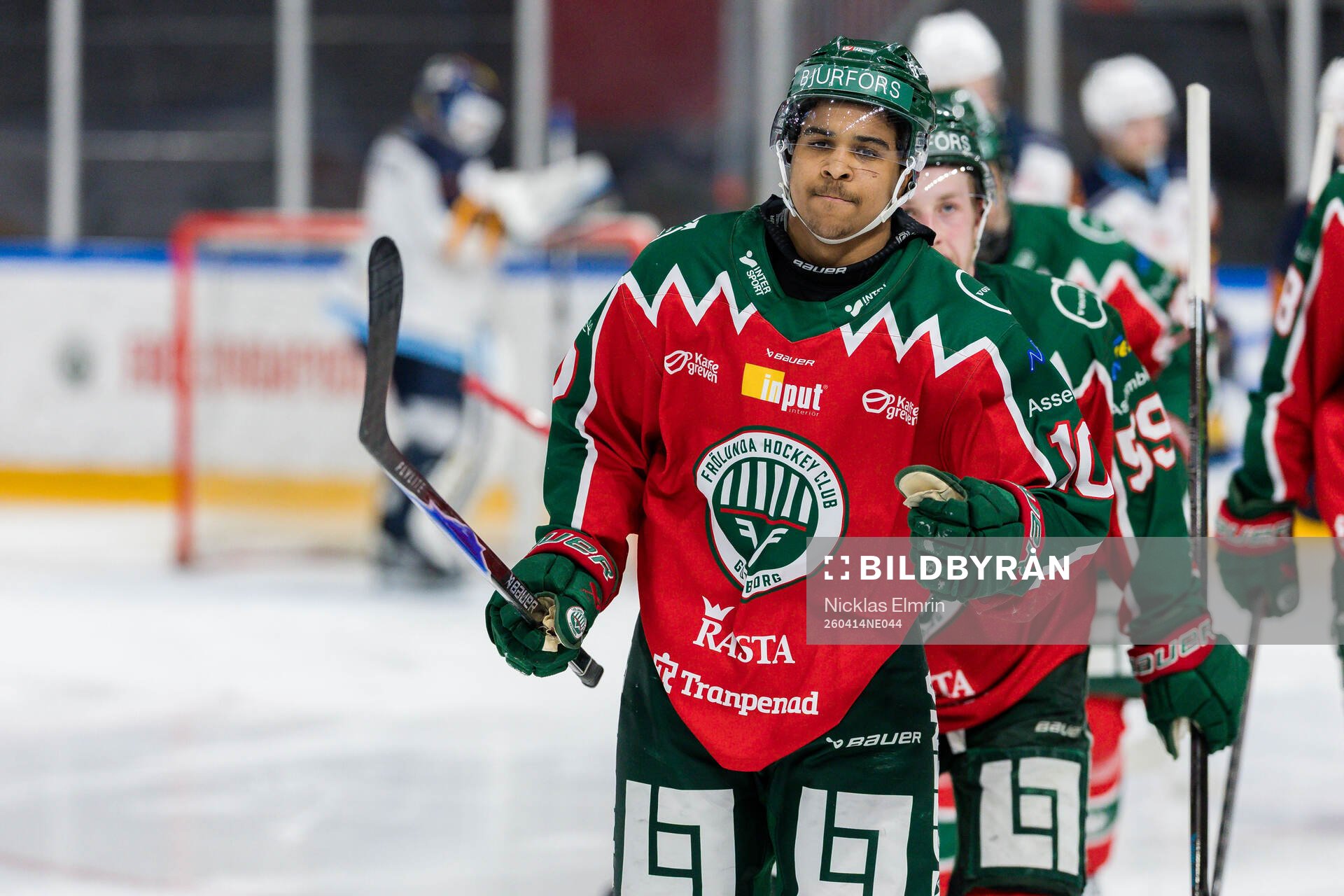 Frölundas Max Westergård jublar