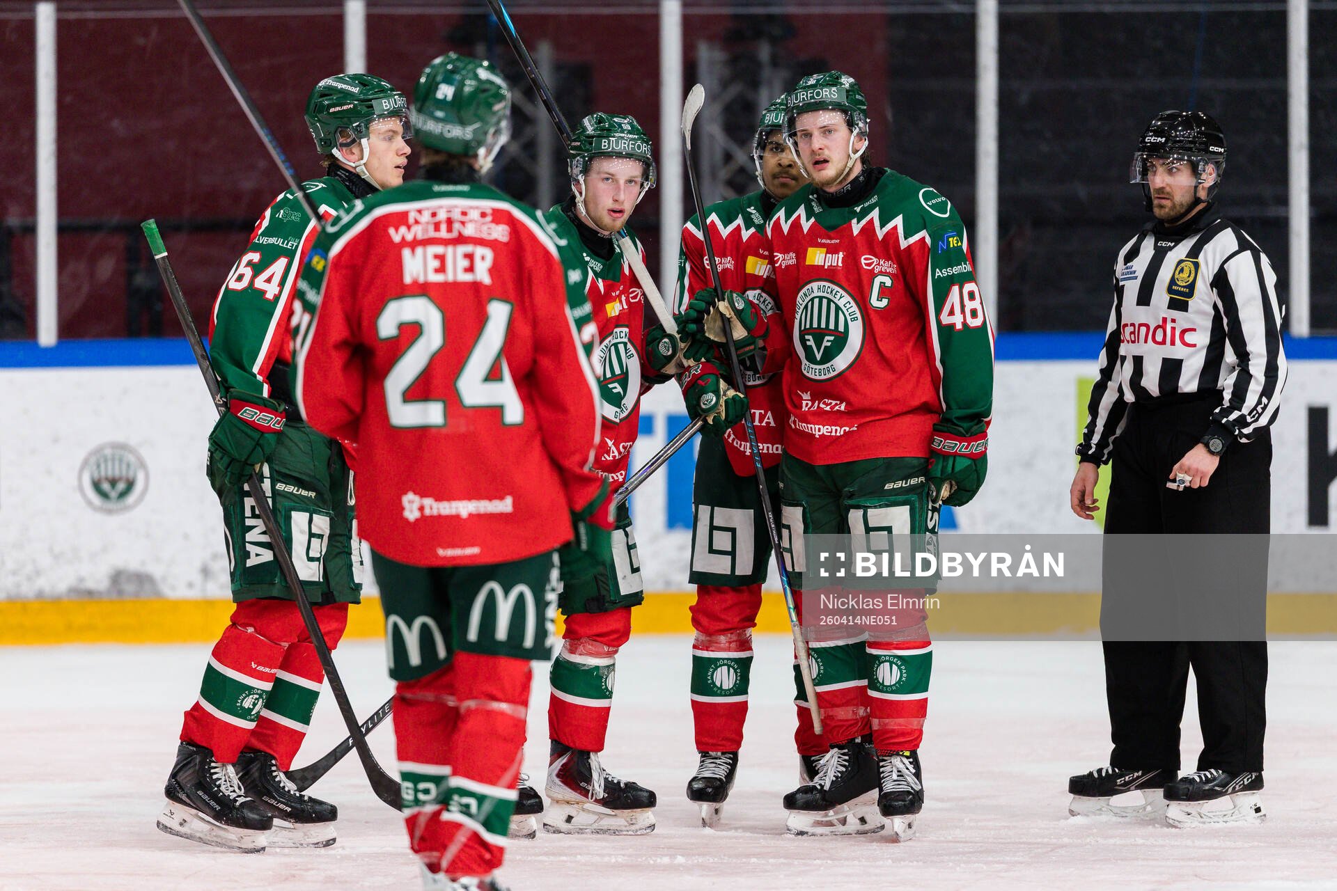 Frölundas Liam Elofsson jublar