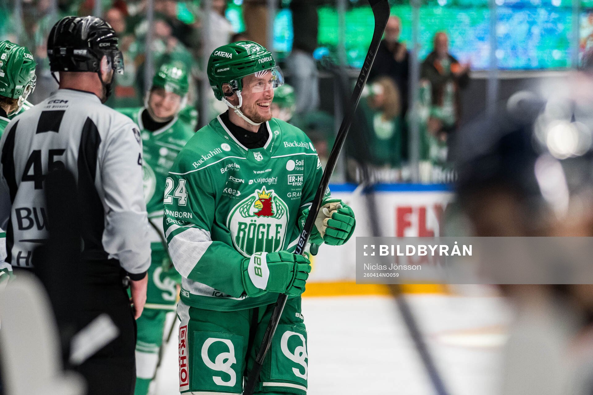 Rögles Mattias Göransson jublar