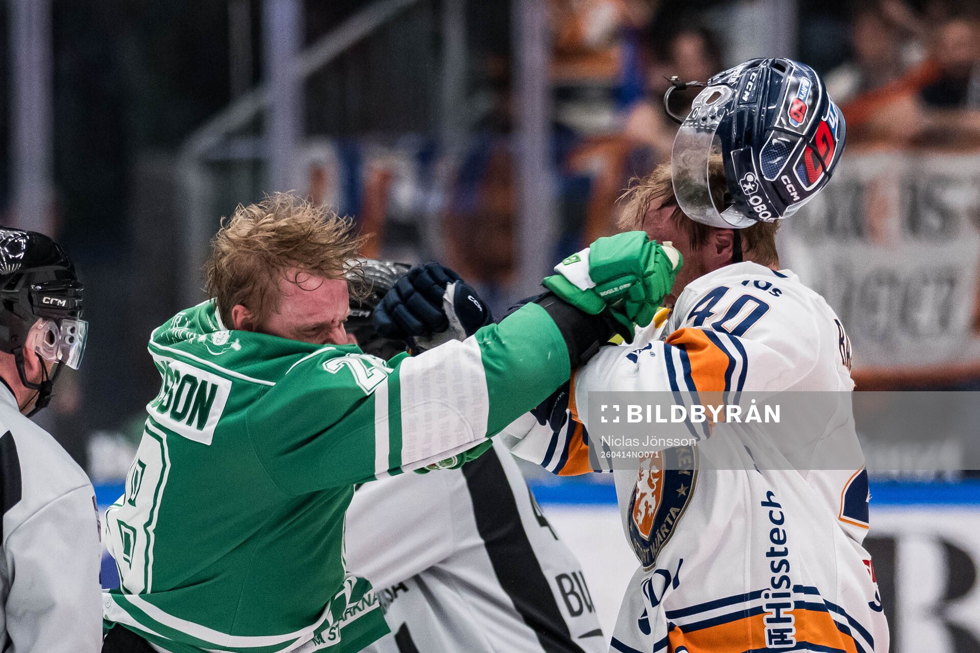Rögles Anton Bengtsson och Växjös Dennis Rasmussen