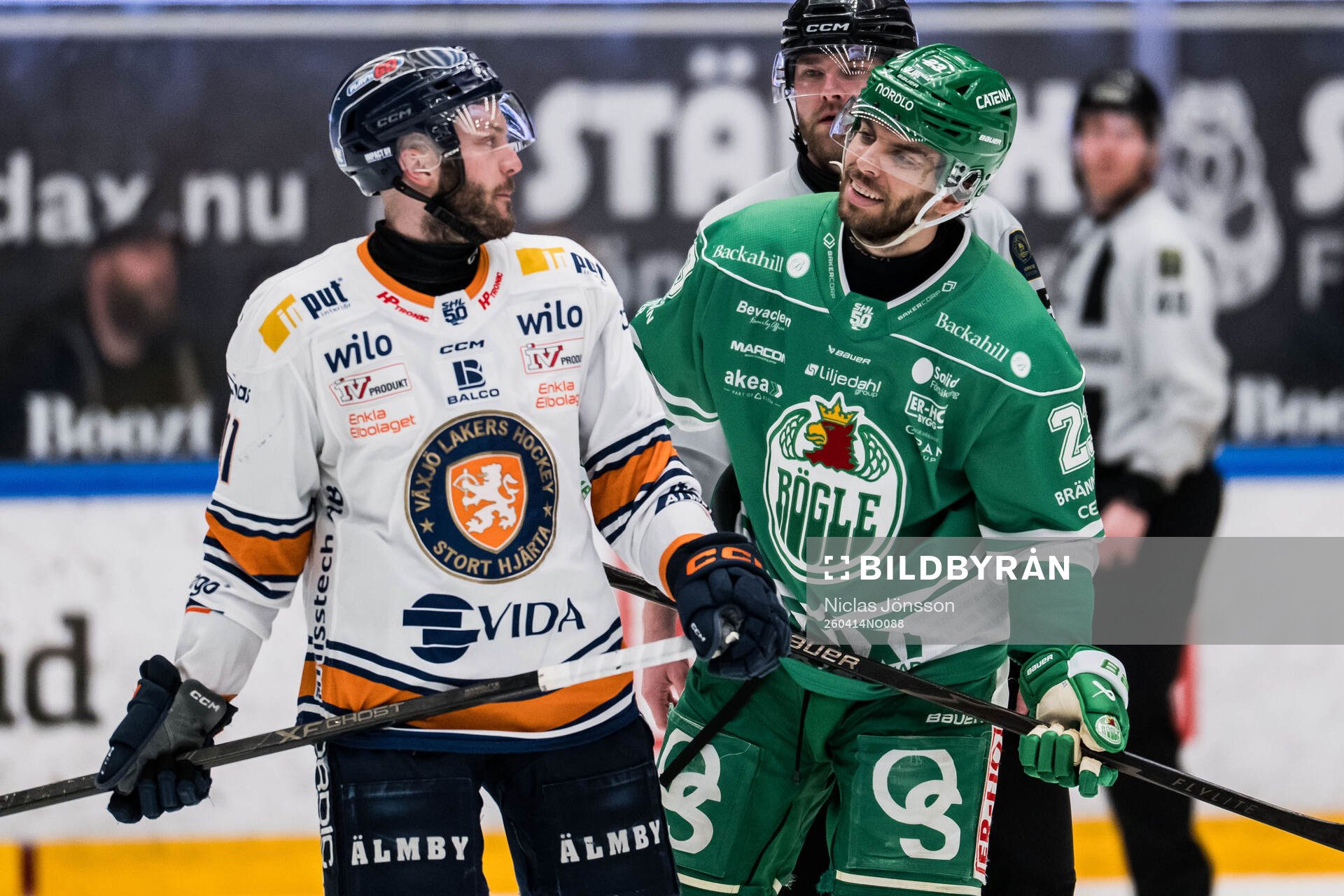 Växjös Brogan Rafferty och Rögles Josh Dickinson