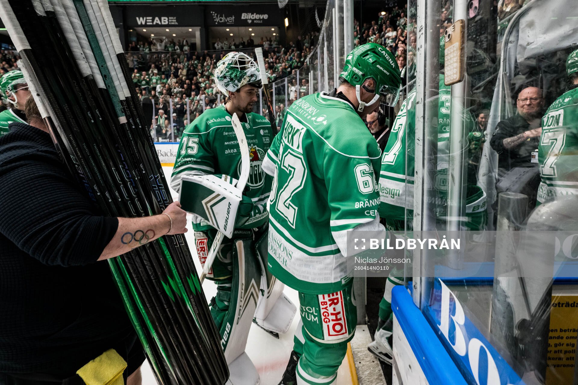 Rögles målvakt Arvid Holm och Lubos Horky