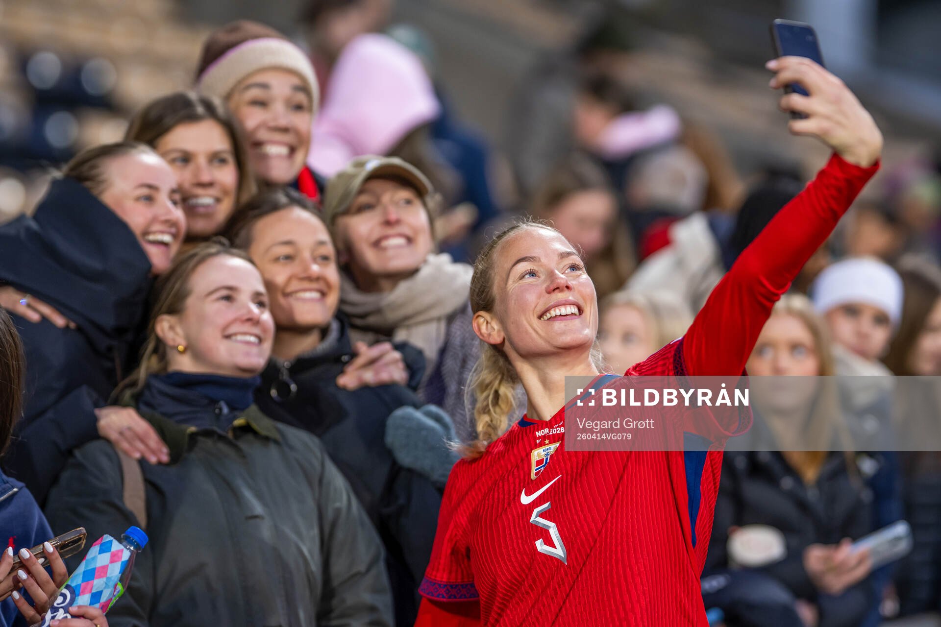 Guro Bergsvand of Norway with friends