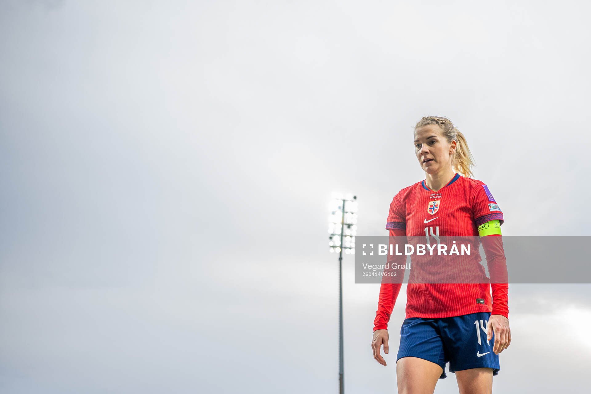 Ada Hegerberg of Norway at half-time