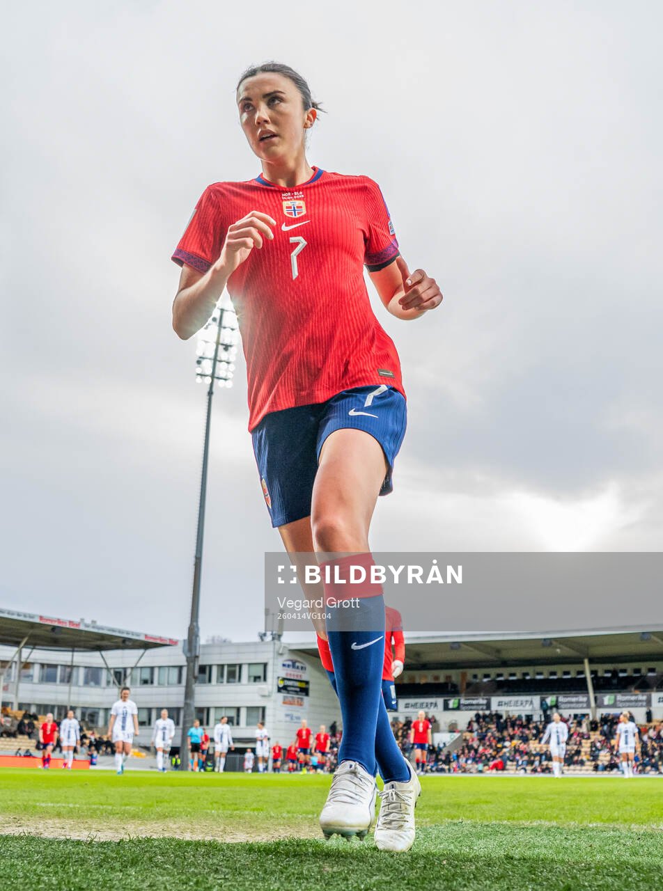 Ingrid Syrstad Engen of Norway at half-time