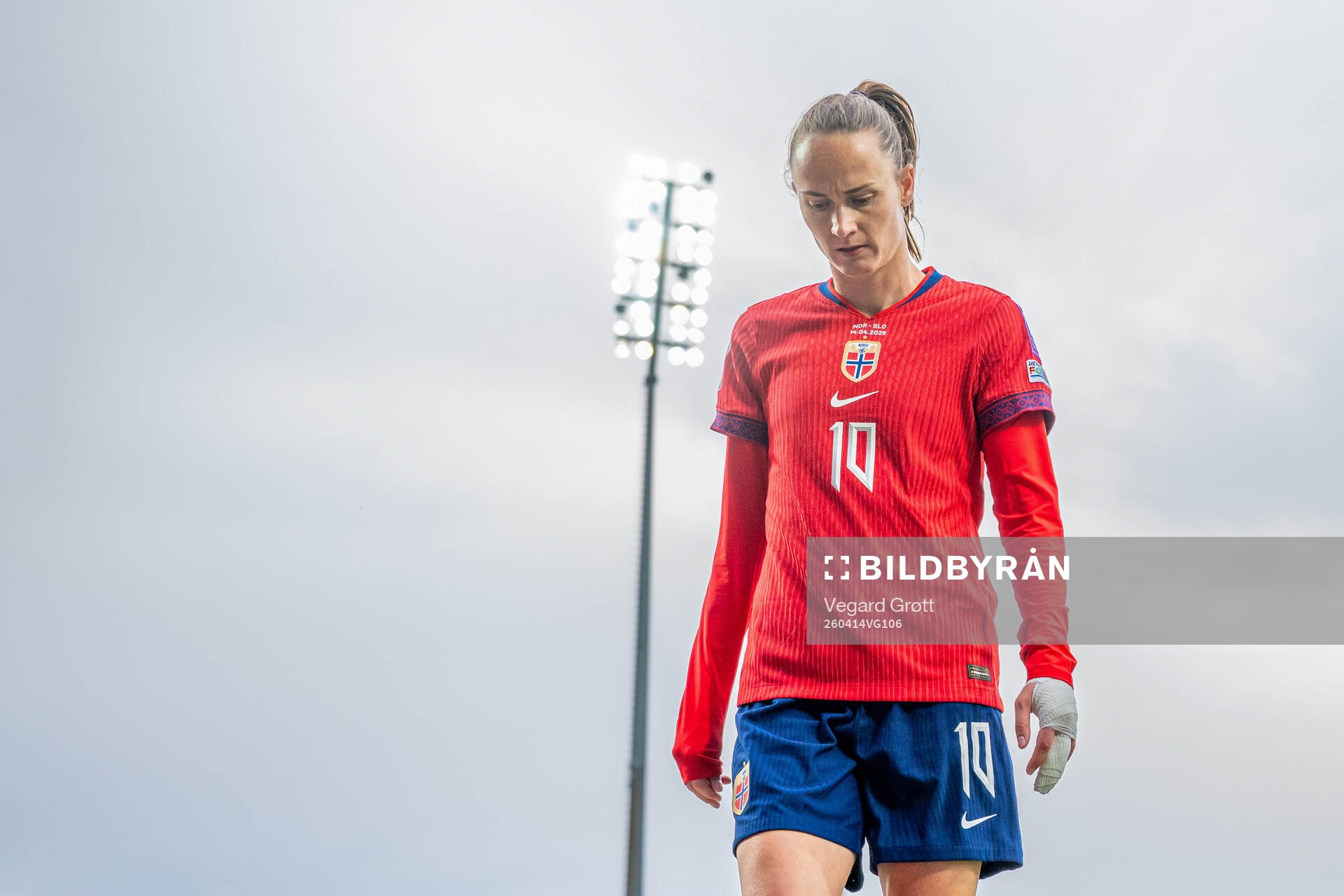 Caroline Graham Hansen of Norway at half-time