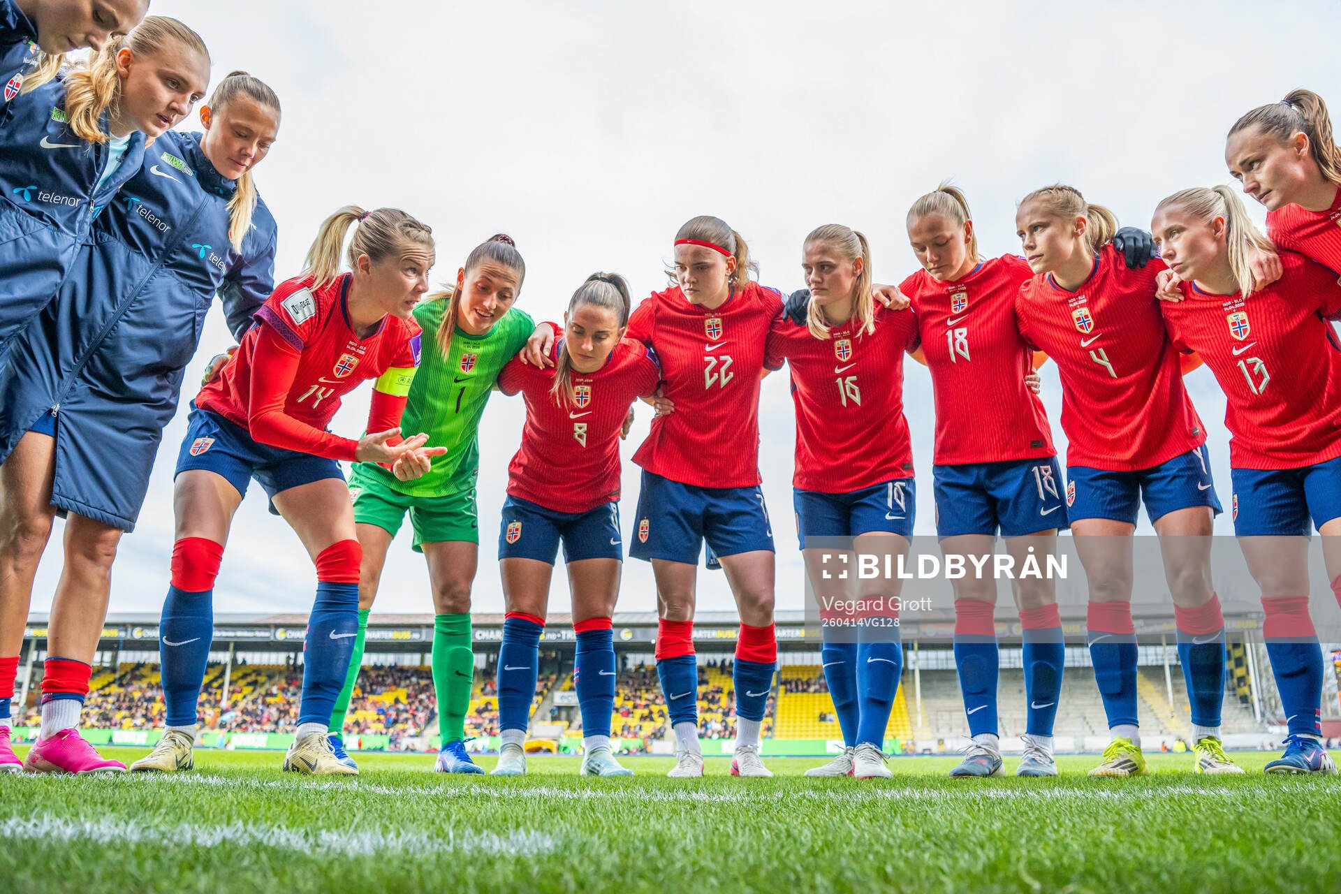 Ada Hegerberg, goalkeeper Cecilie Fiskerstrand, Vilde Bøe