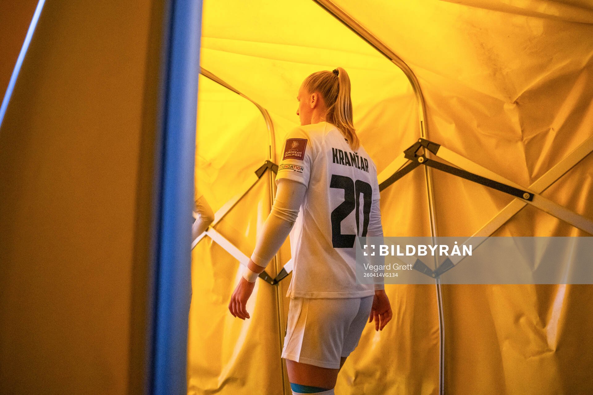 Zara Kramžar of Slovenia at half-time