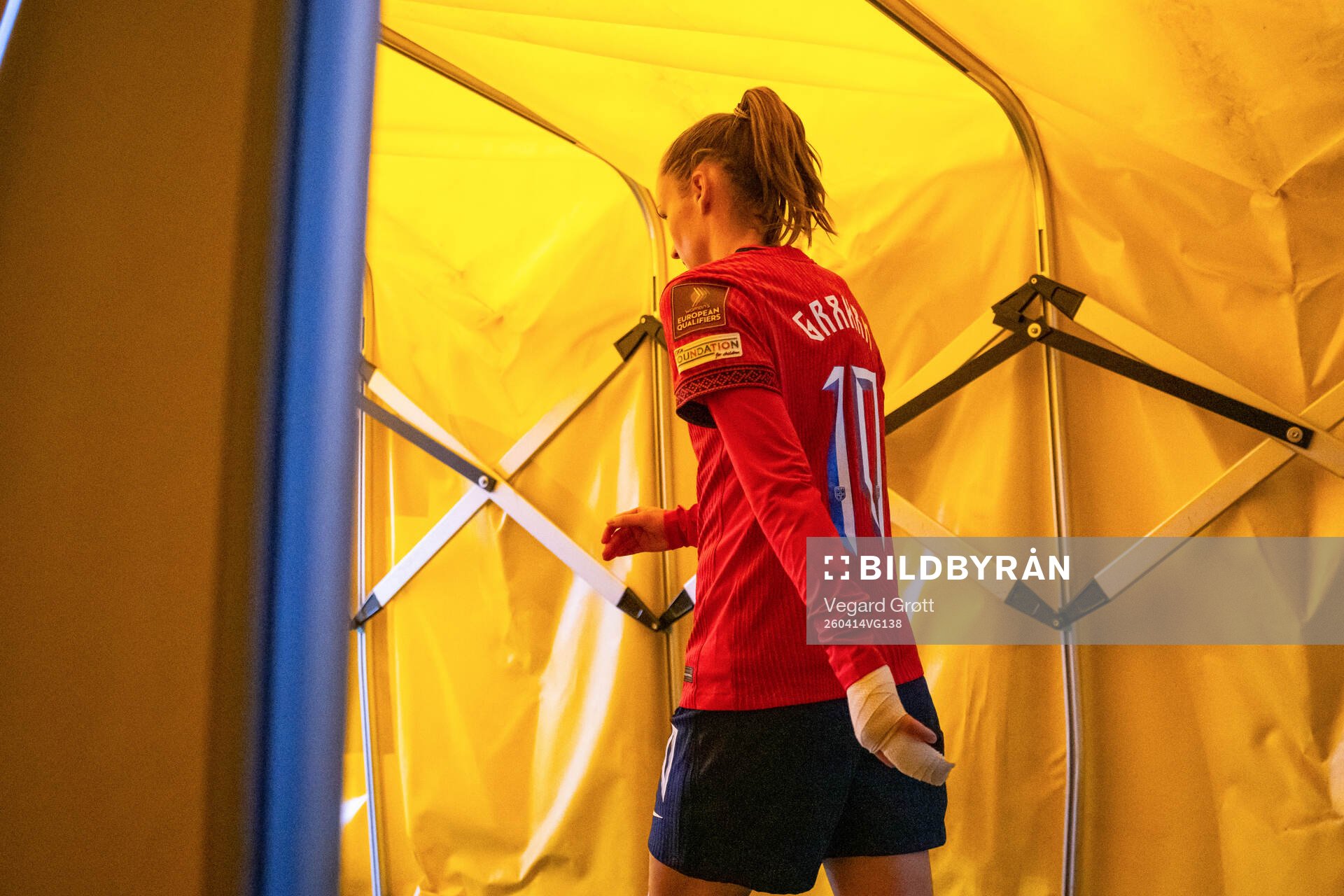 Caroline Graham Hansen of Norway at half-time
