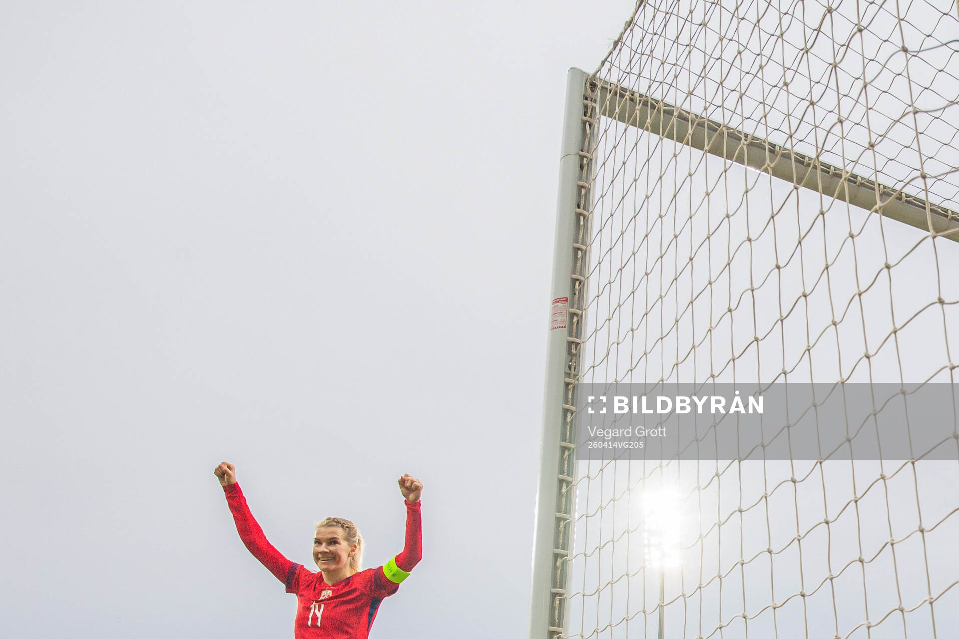 Ada Hegerberg of Norway celebrates