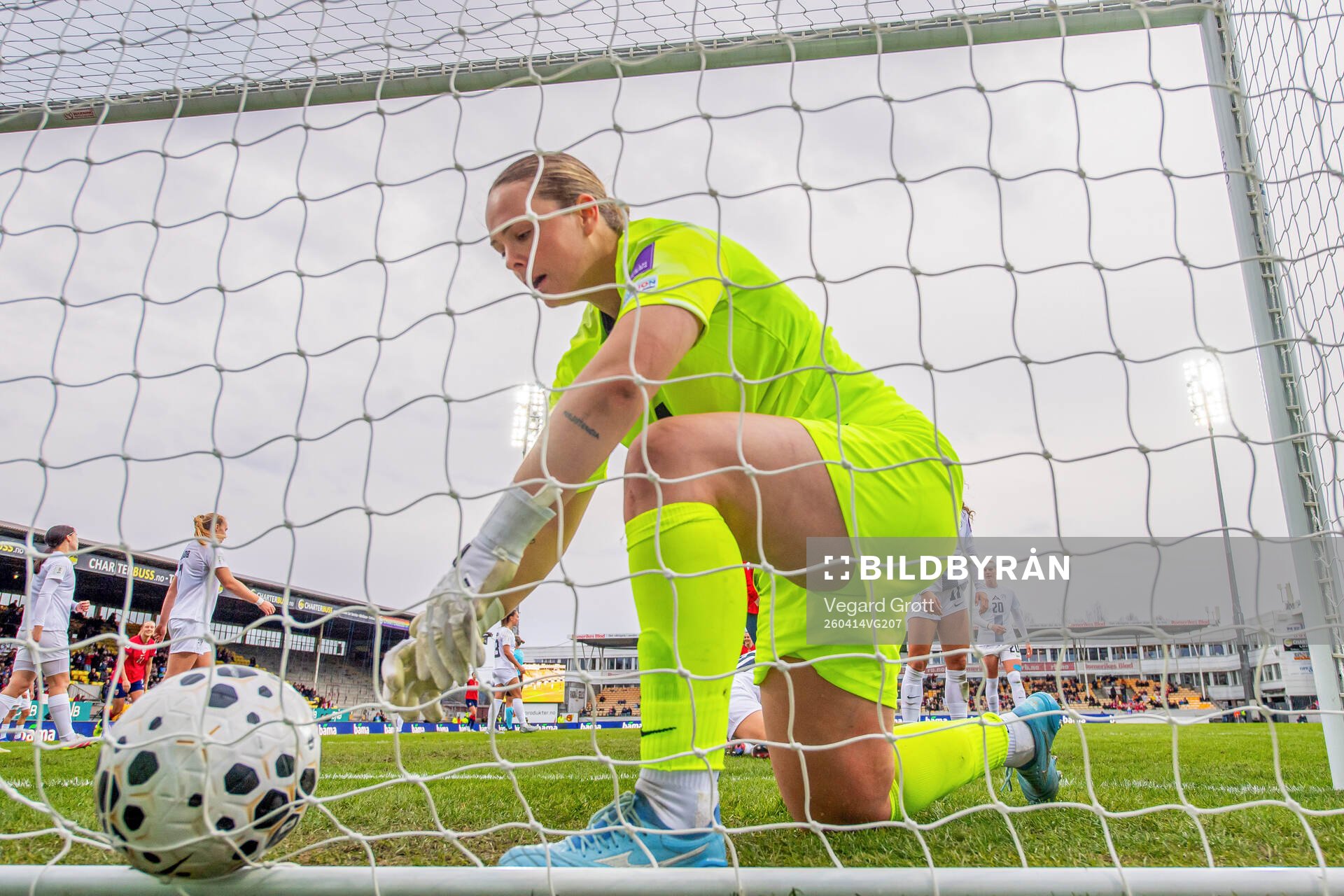 Goalkeeper Zala Mersnik of Slovenia