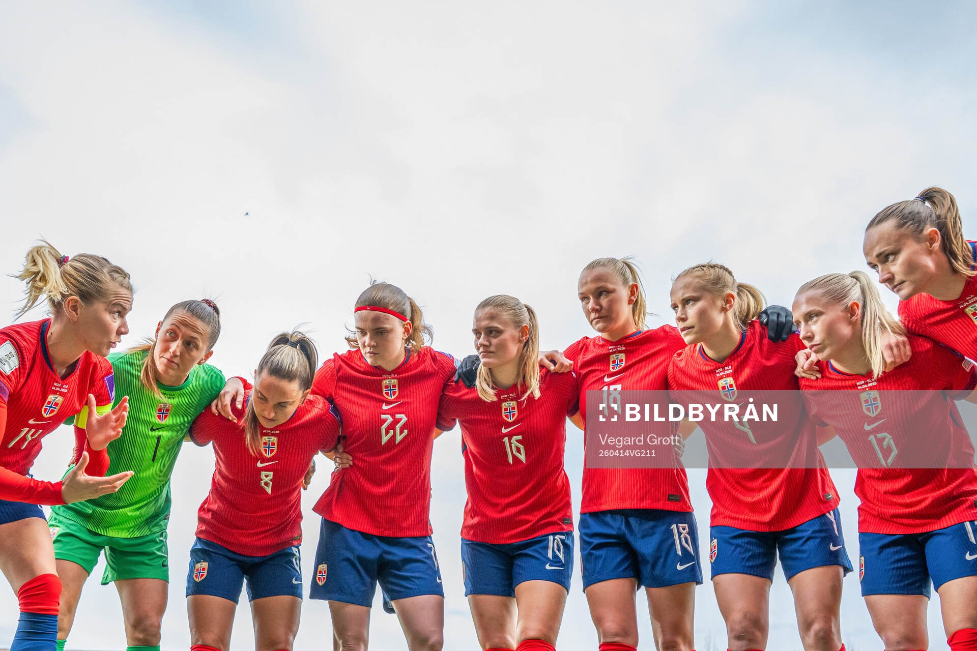Ada Hegerberg, goalkeeper Cecilie Fiskerstrand, Vilde Bøe