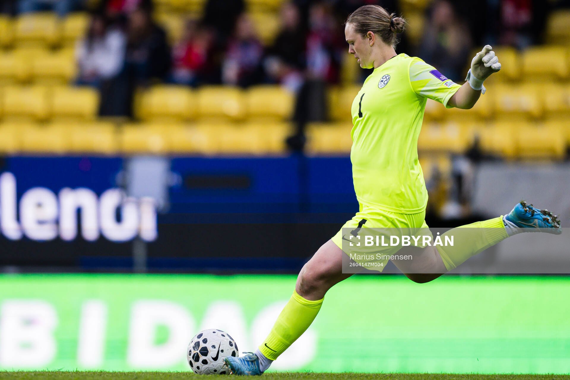 Goalkeeper Zala Mersnik of Slovenia