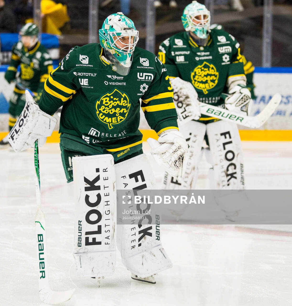 Björklövens målvakt Olle Eriksson Ek