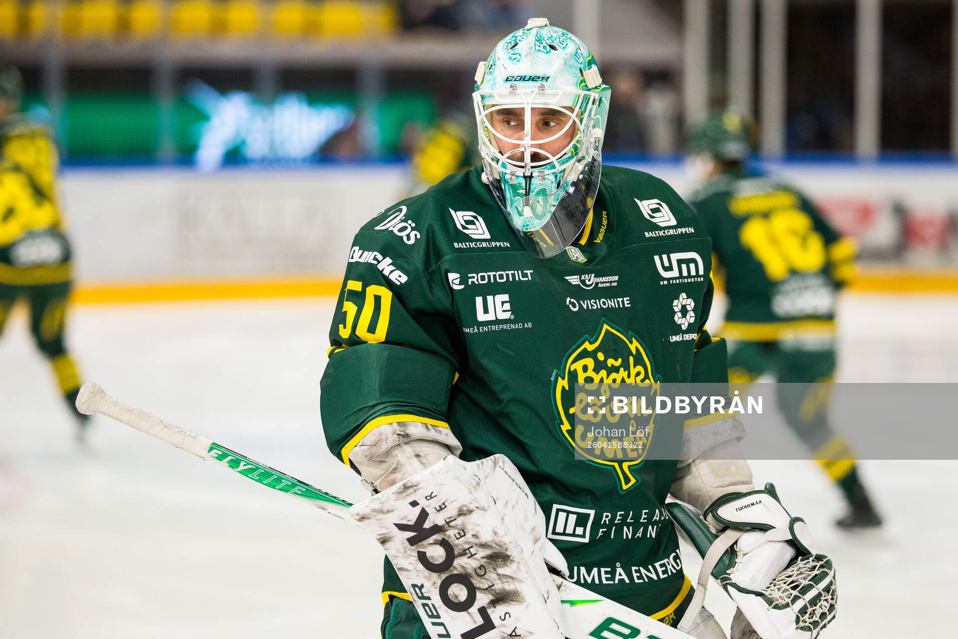 Björklövens målvakt Frans Tuohimaa