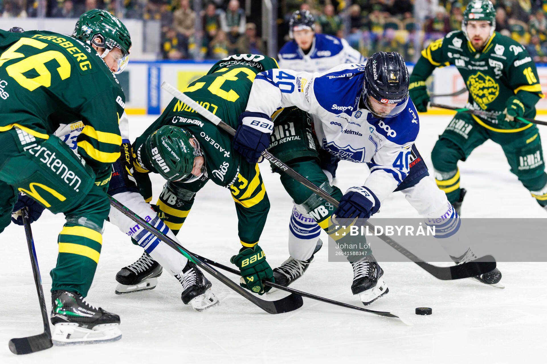 Björklövens Albin Lundin och Karlskogas Kalle Jellvert