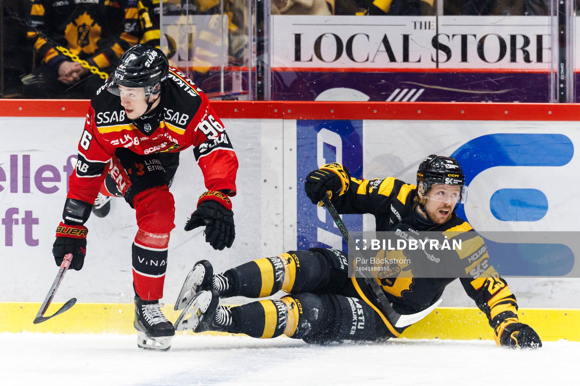 Luleås Pontus Andreasson och Skellefteås Mikkel Aagaard