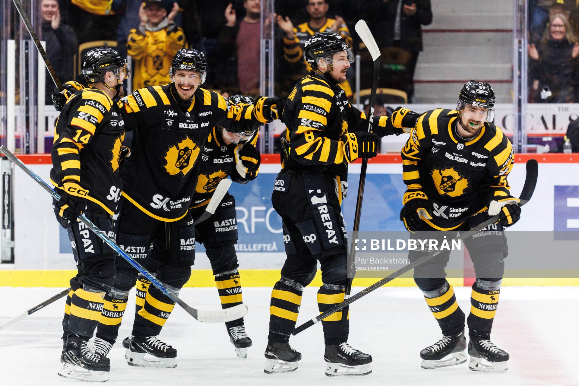 Skellefteås Andreas Johnson, Jonathan Johnson, Pontus