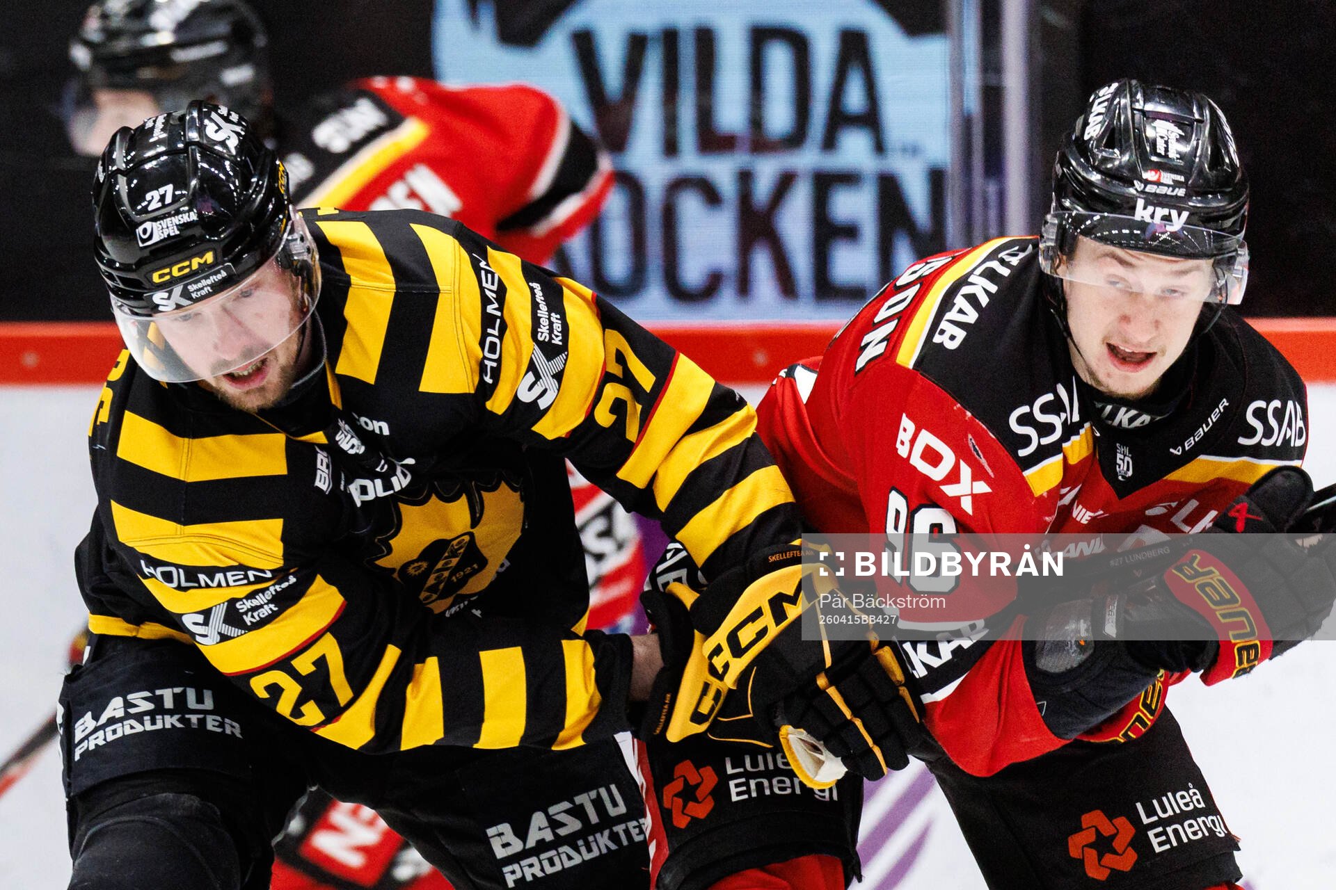 Skellefteås Martin Lundberg och Luleås Pontus Andreasson