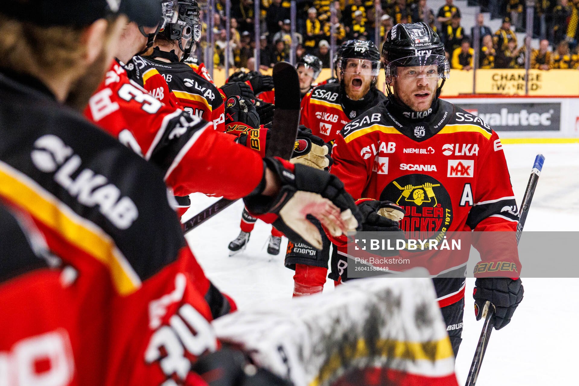 Luleås Brian O'Neill jublar