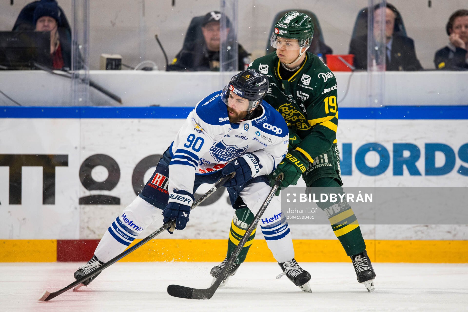 Karlskogas Rikard Olsén och Björklövens Liam Dower