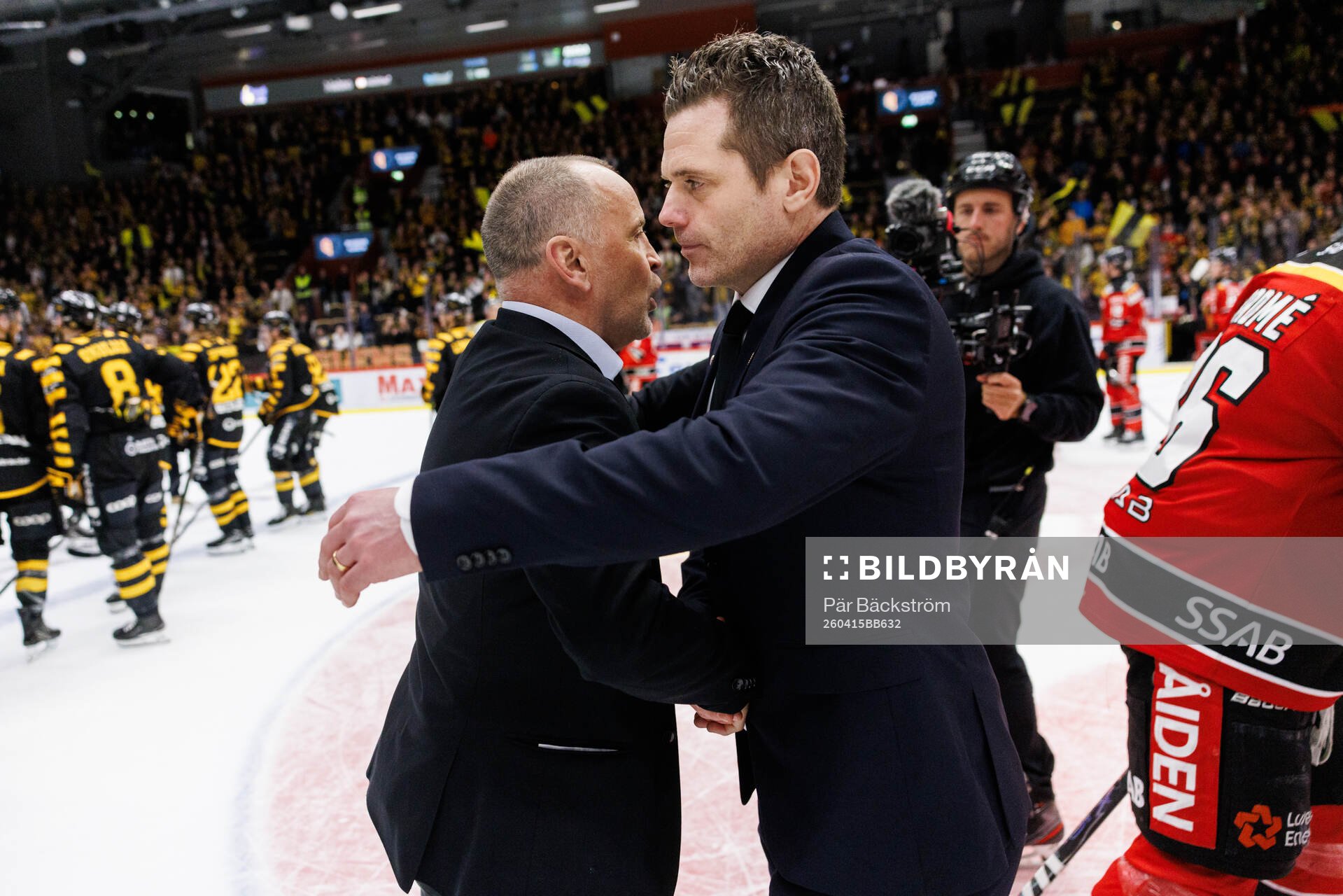 Luleås tränare Thomas Berglund och Skellefteås tränare
