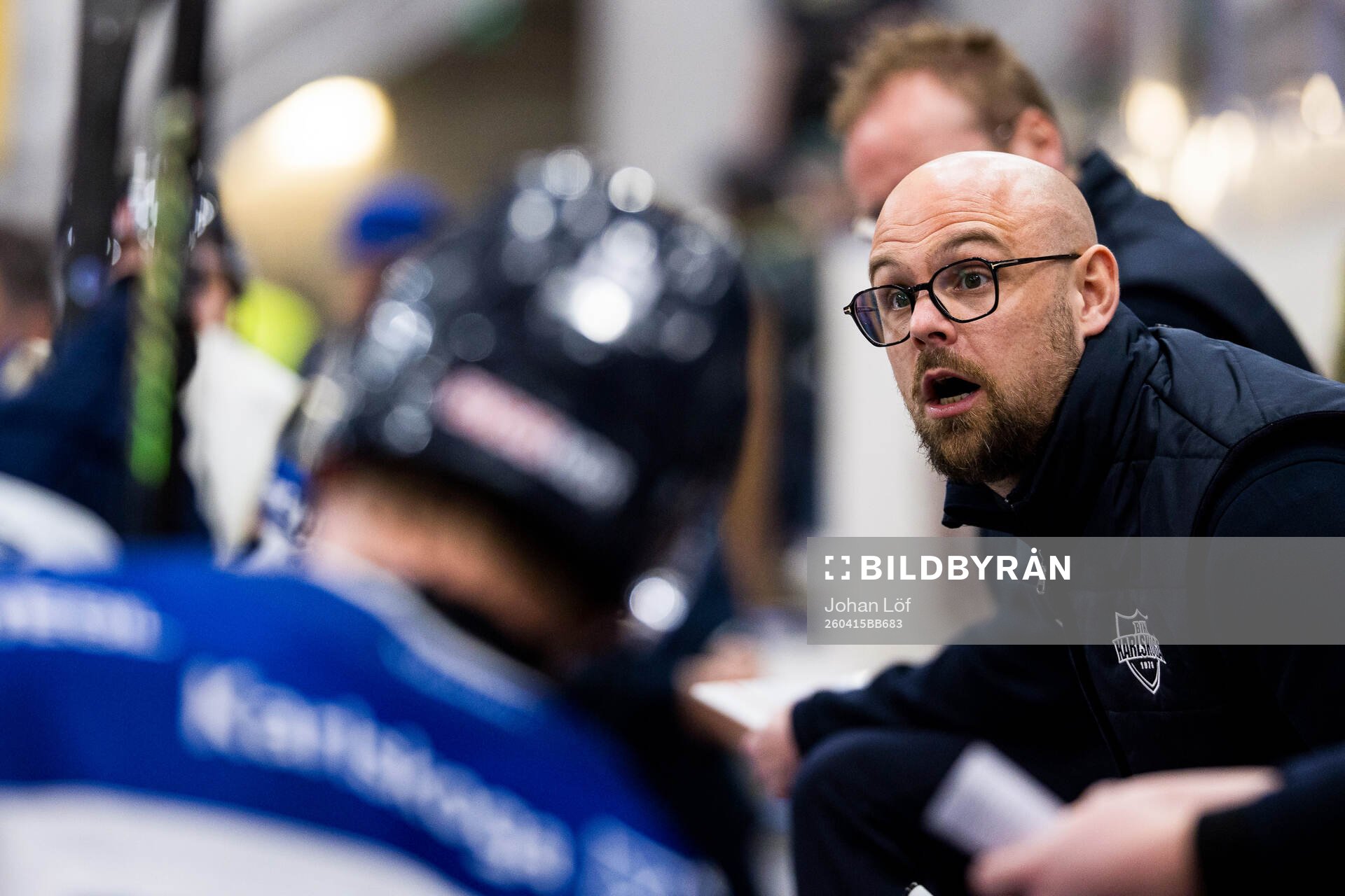 Karlskogas tränare Dennis Hall