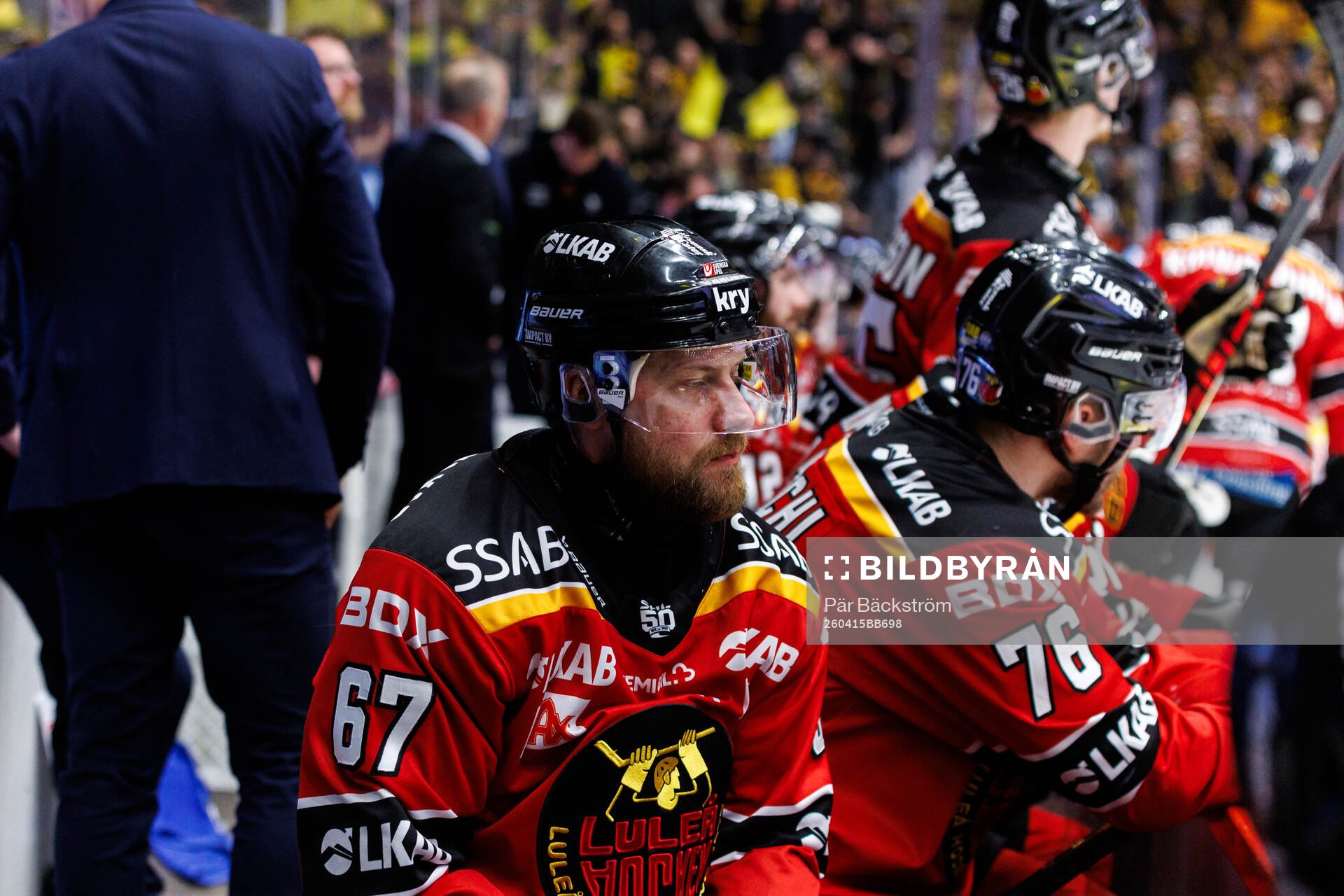 Luleås Linus Omark deppar