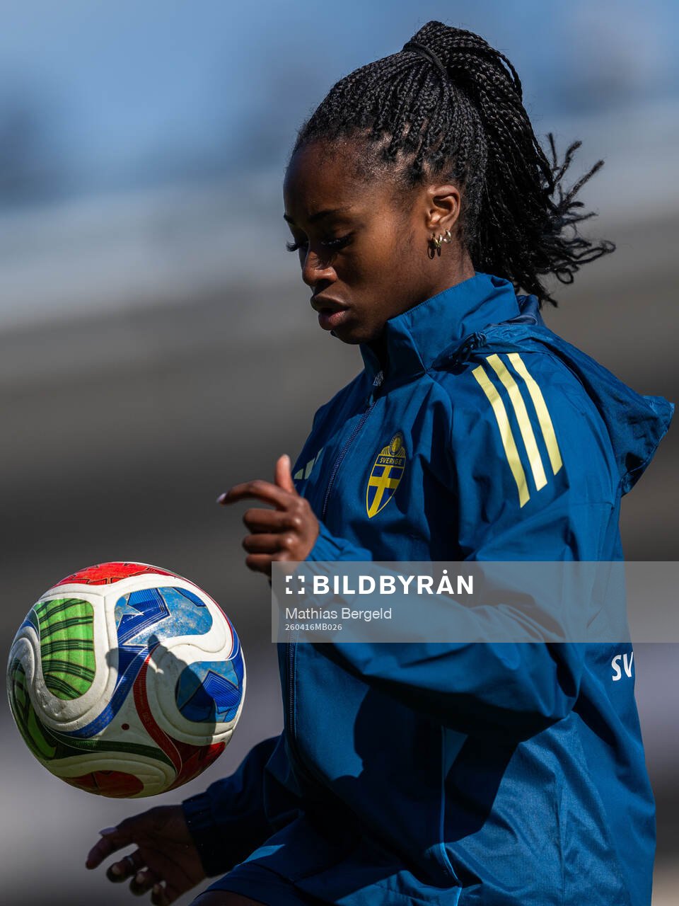 Monica Jusu Bah of the Swedish women's national football