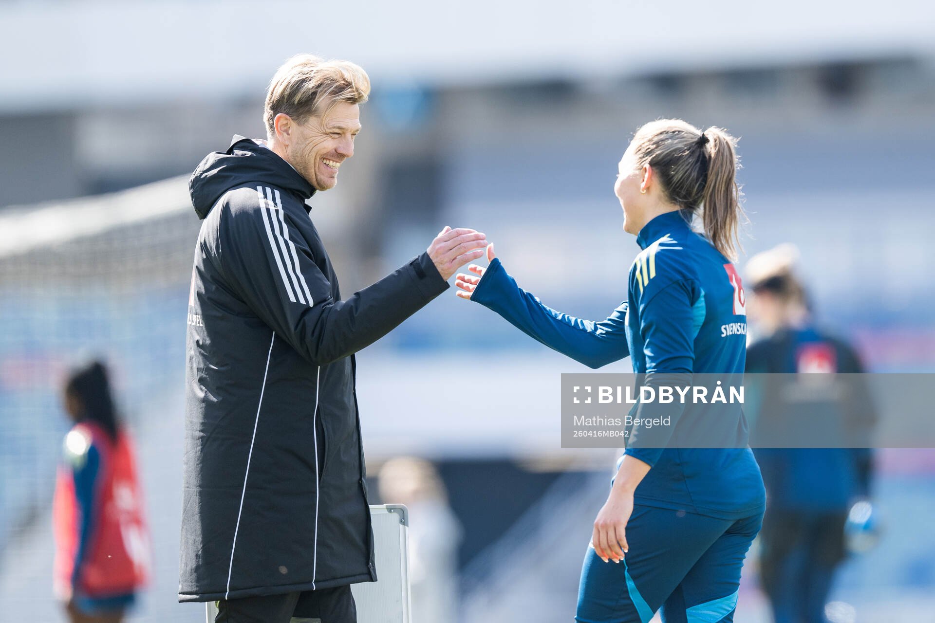 Head coach Tony Gustavsson and Johanna Rytting Kaneryd of