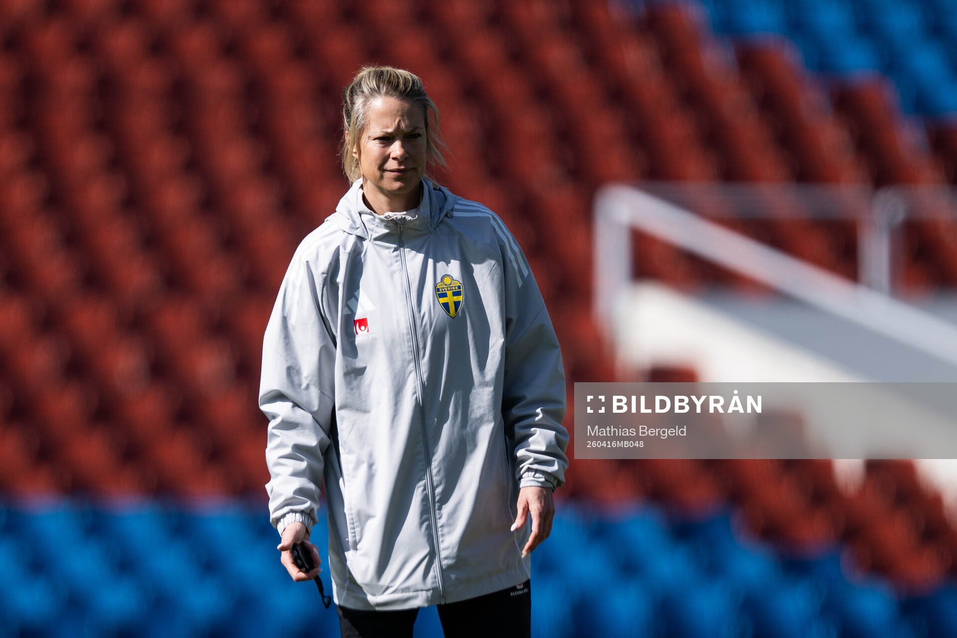 Assistant coach Johanna Almgren of the Swedish women's