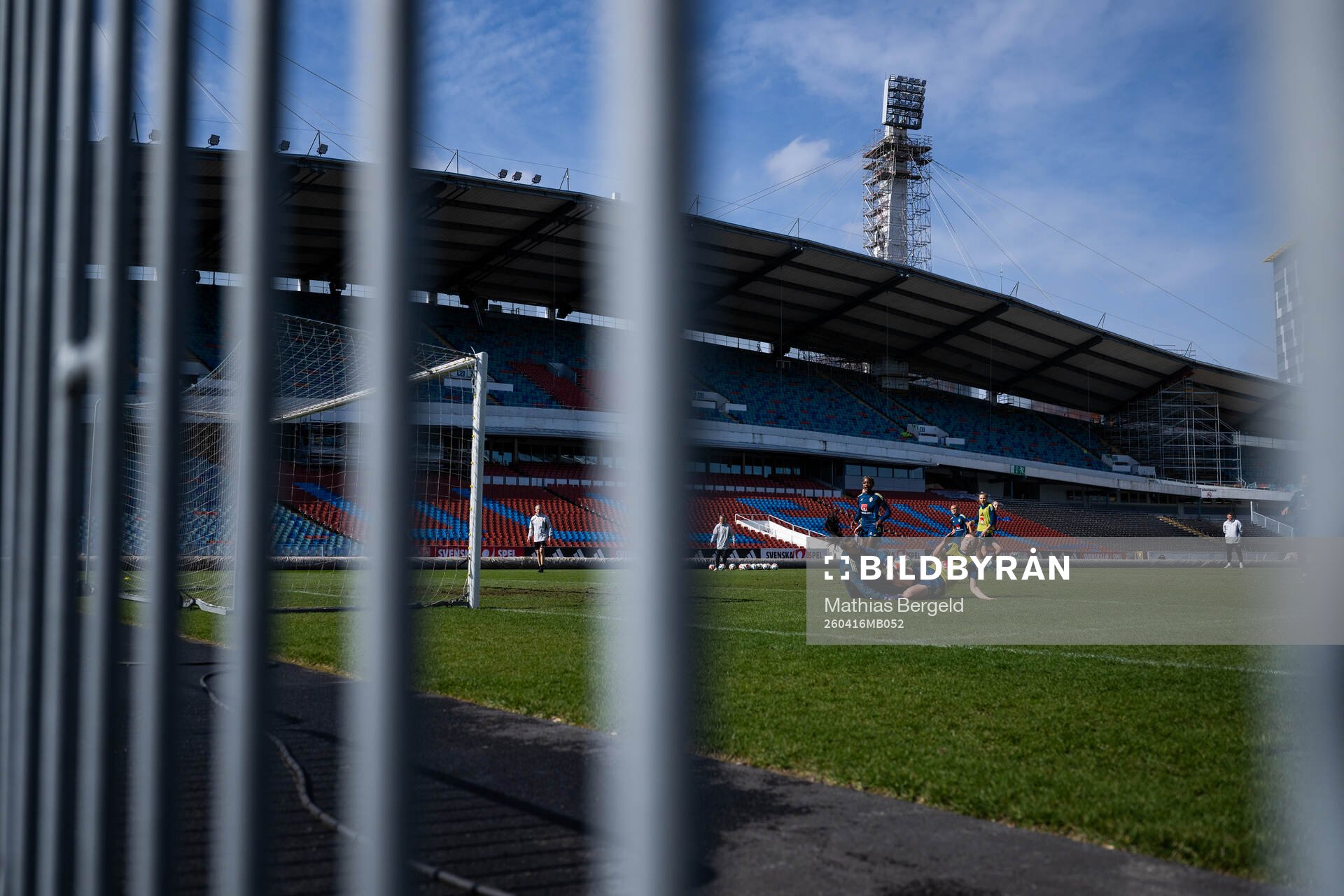 Goalkeeper Zecira Musovic and Beata Olsson of the Swedish