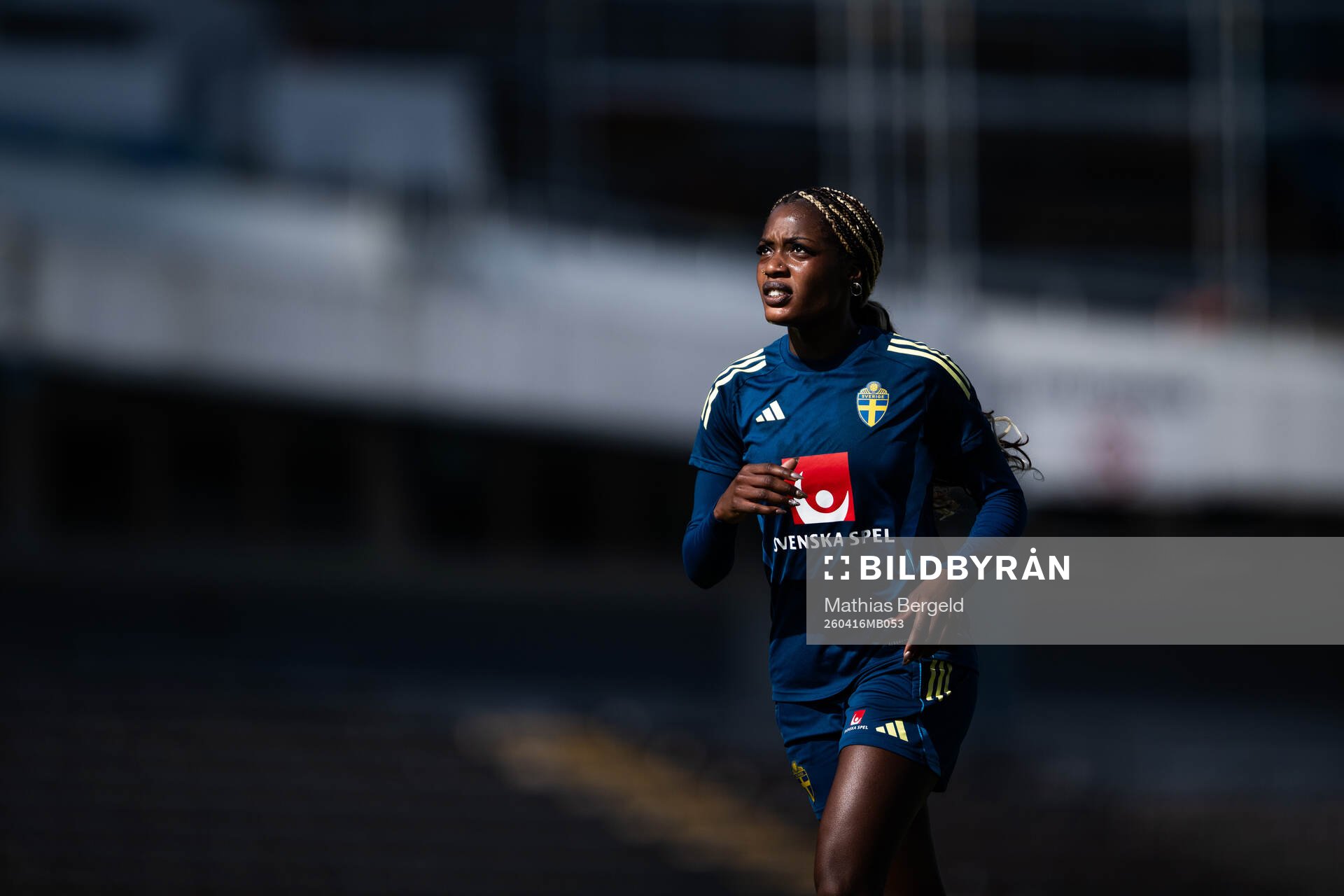 Evelyn Ijeh of the Swedish women's national football team