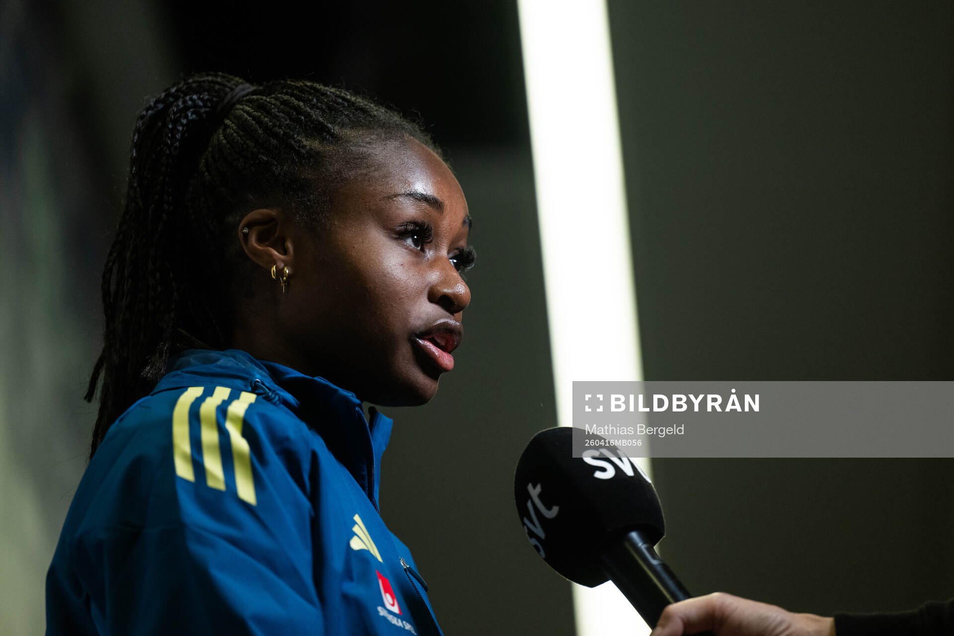 Monica Jusu Bah of Sweden of the Swedish women's national