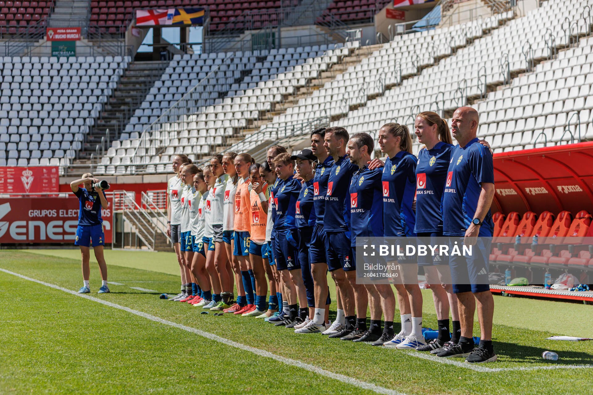 ahead of the international friendly football match between