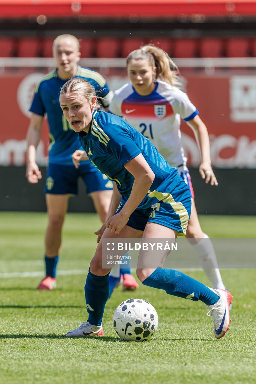 Maja Bodin of Sweden vduring the international friendly