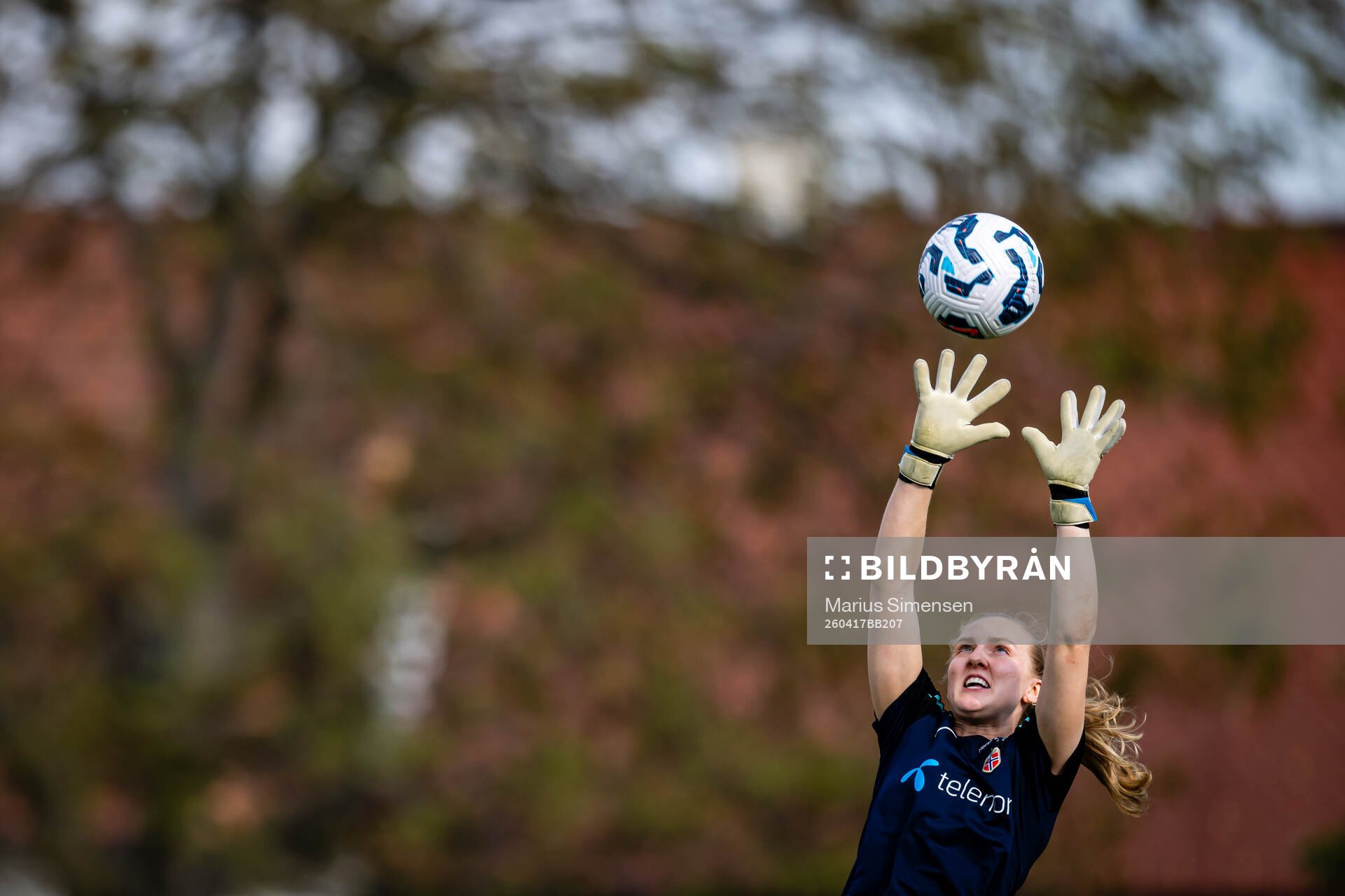 Goalkeeper Sunniva Skoglund of the Norwegian women’s