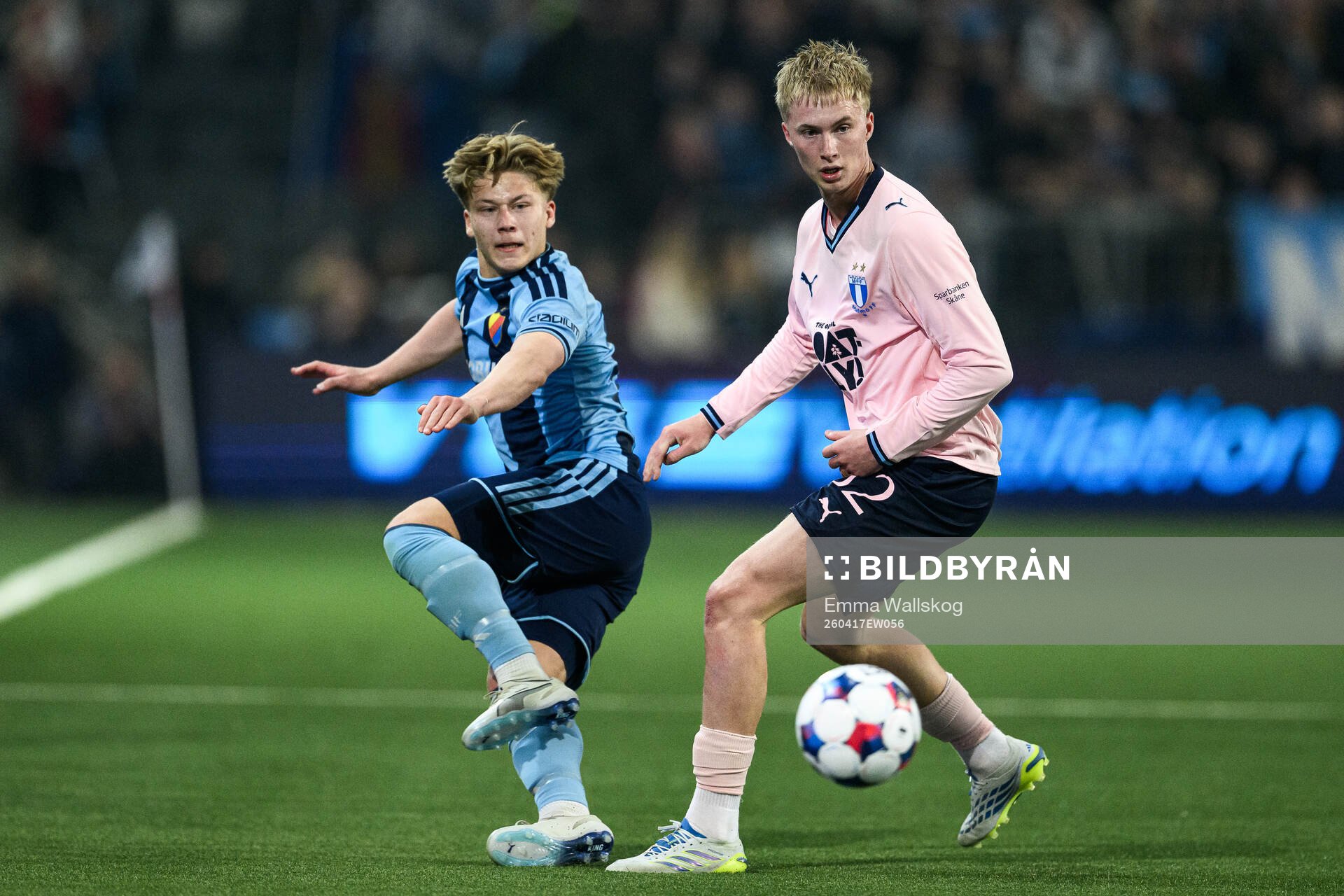 Djurgårdens Matias Siltanen och Malmö FFs Daniel