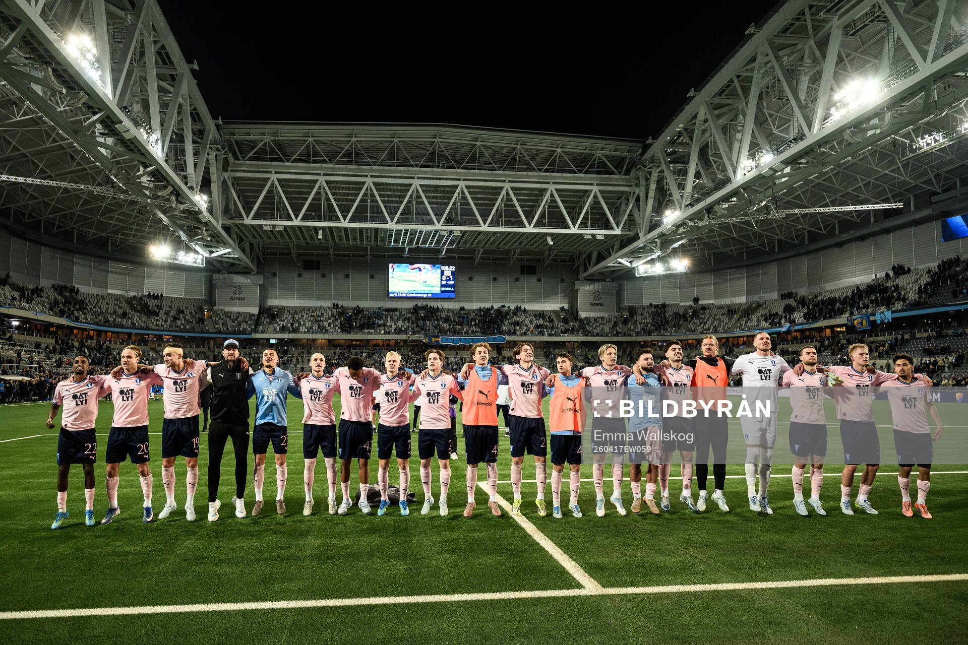 Malmö FFs spelare jublar