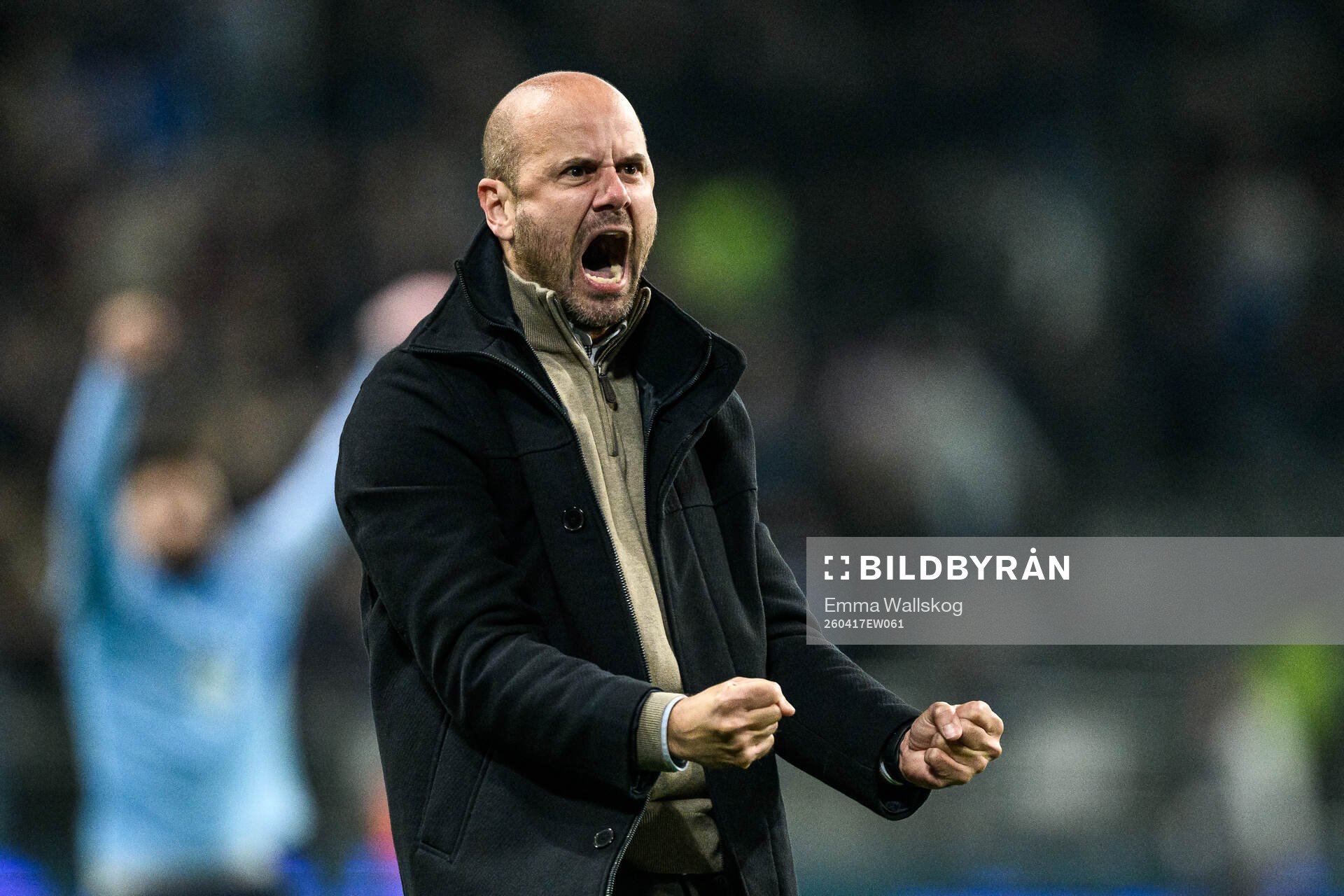 Malmö FFs huvudtränare Miguel Angel Ramirez jublar