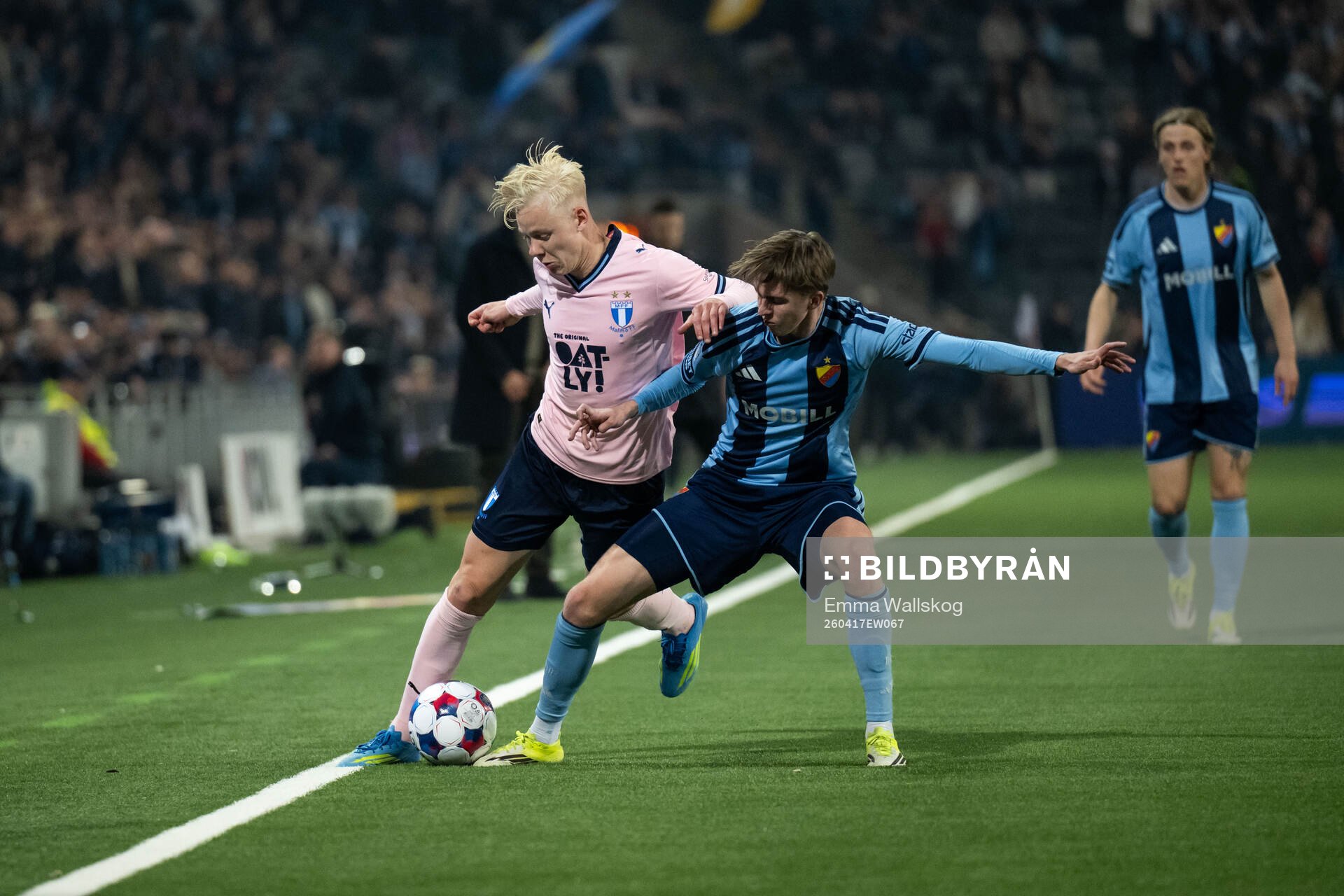 Malmö FFs Otto Rosengren och Djurgårdens Max Larsson