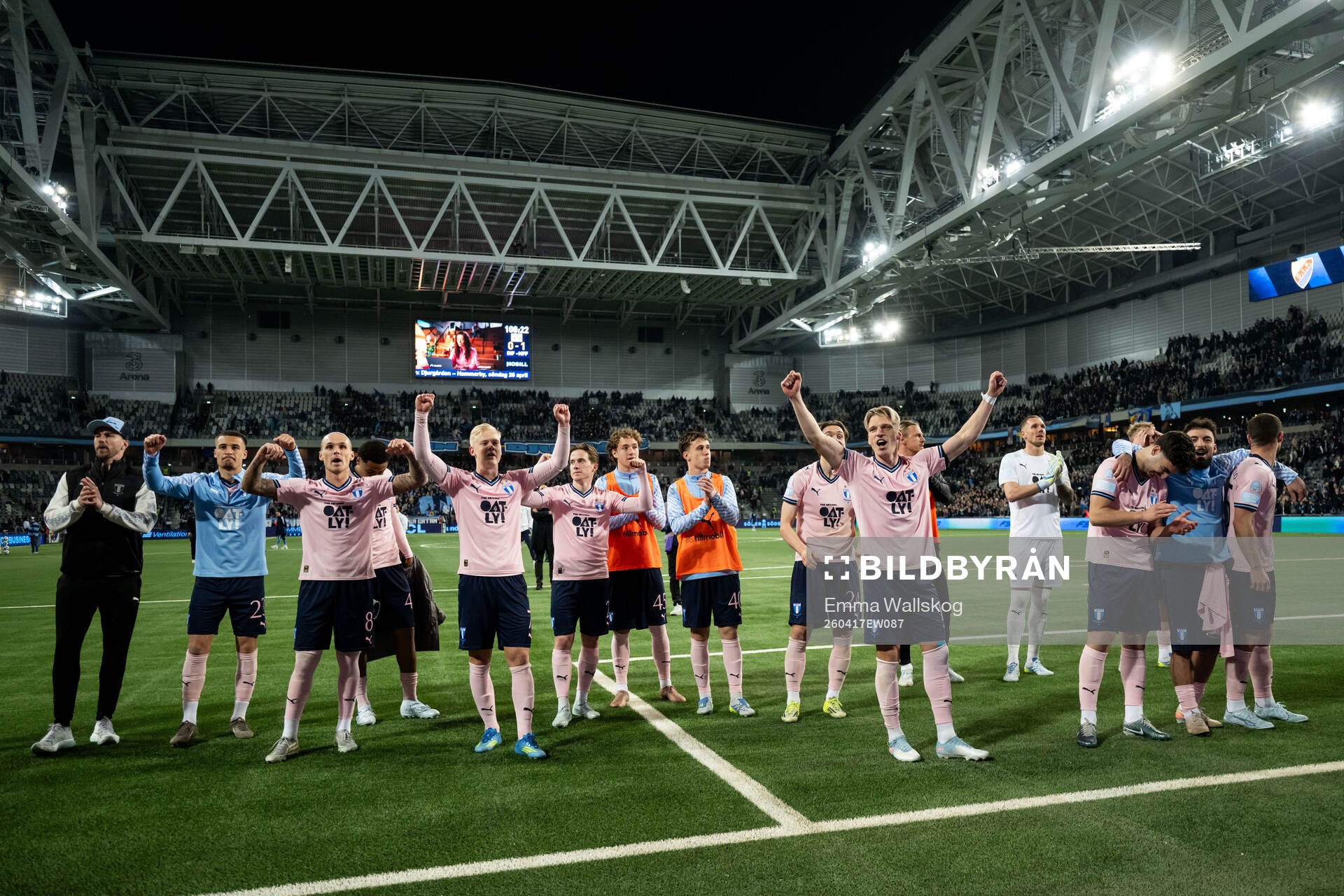 Malmö FFs spelare jublar