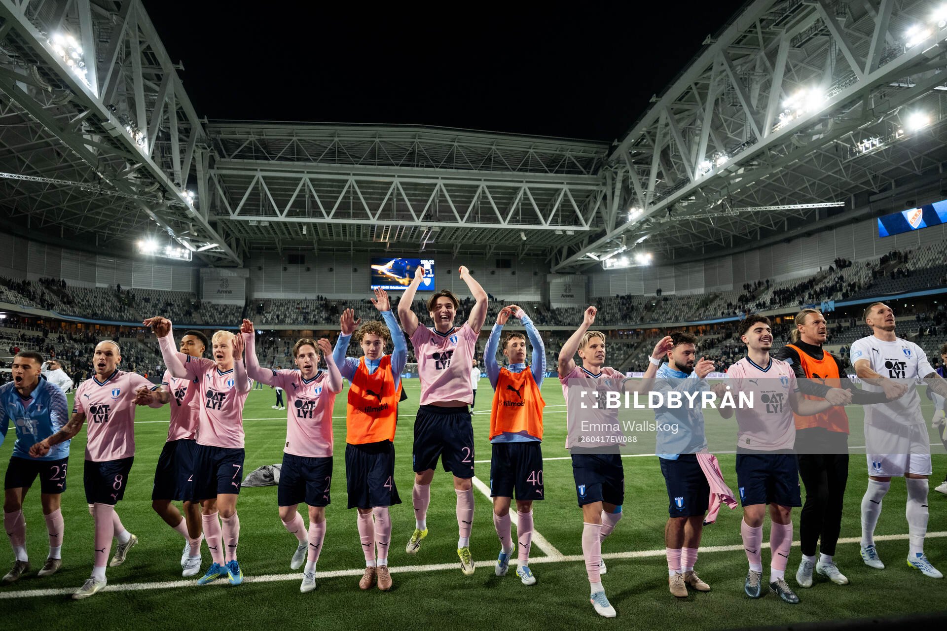 Malmö FFs spelare jublar