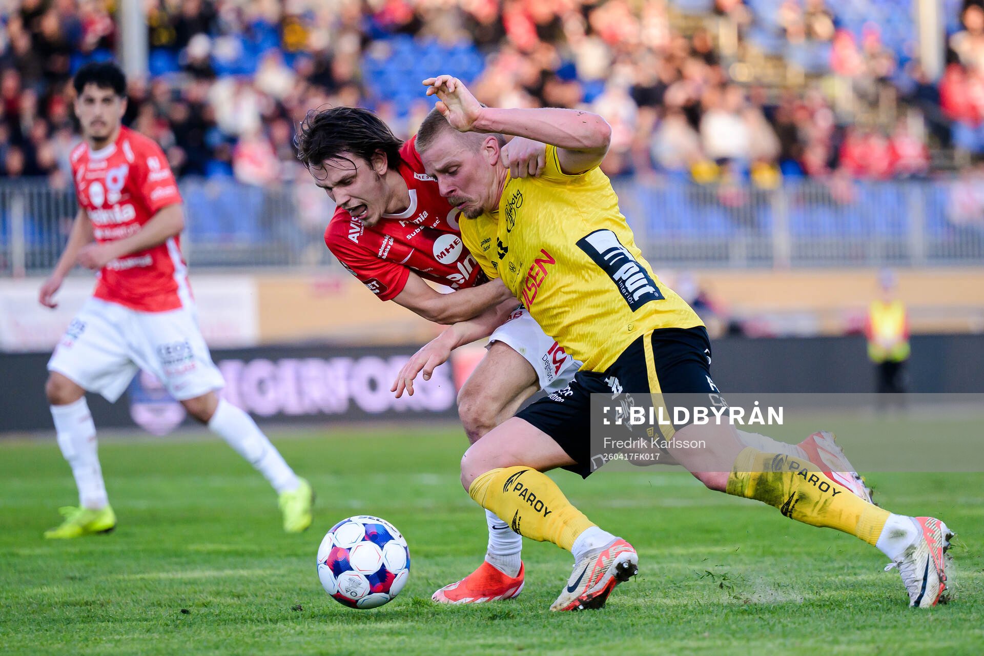Degerfors Kazper Karlsson och Elfsborgs Per Frick