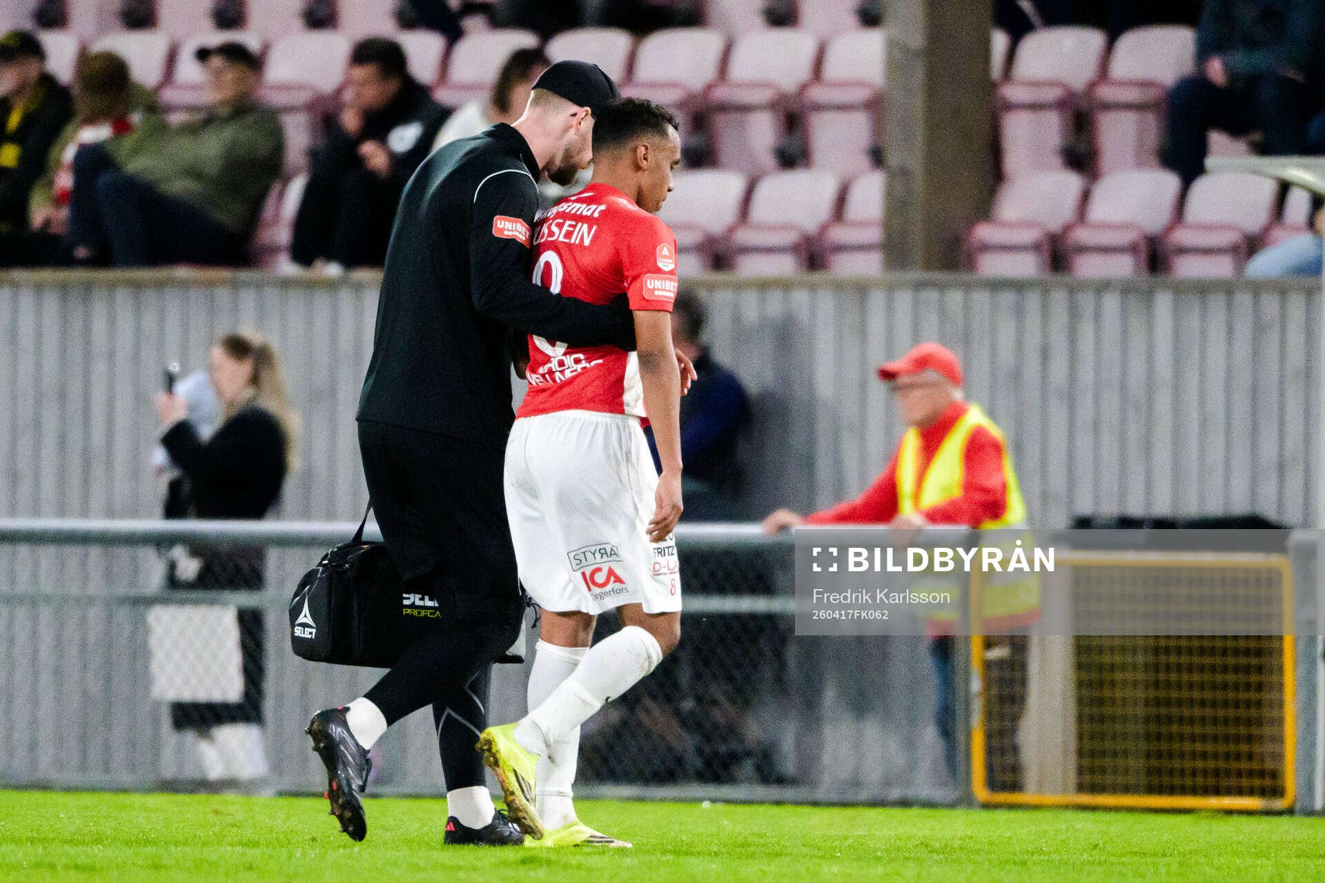 Degerfors Bilal Hussein går av planen