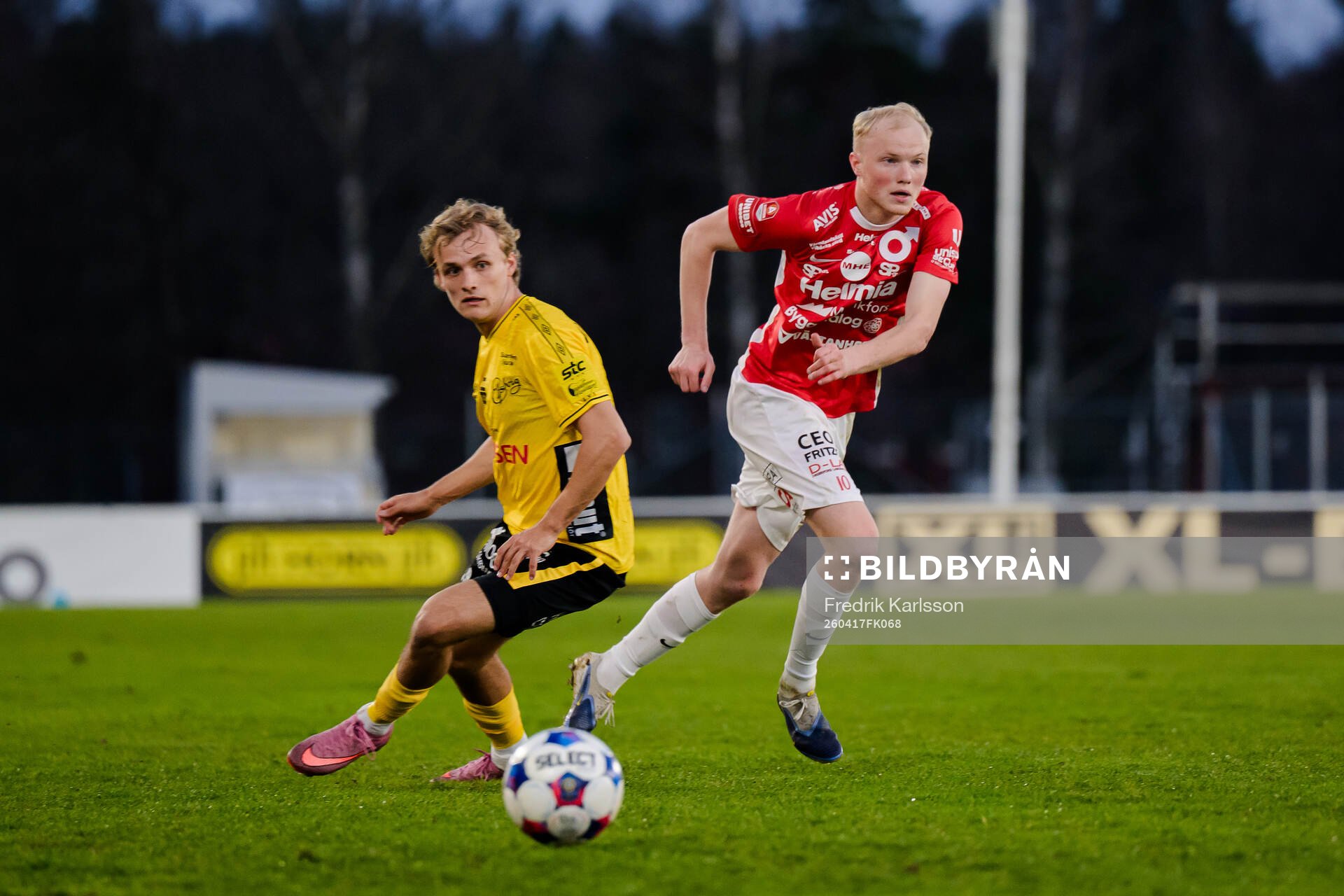 Elfsborgs Julius Beck och Degerfors Marcus Rafferty