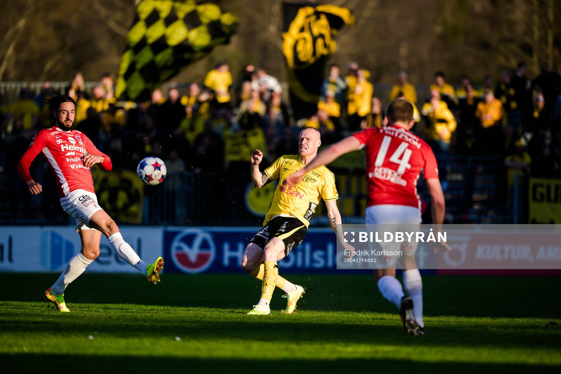 Degerfors Dijan Vukojevic och Elfsborgs Thomas Isherwood