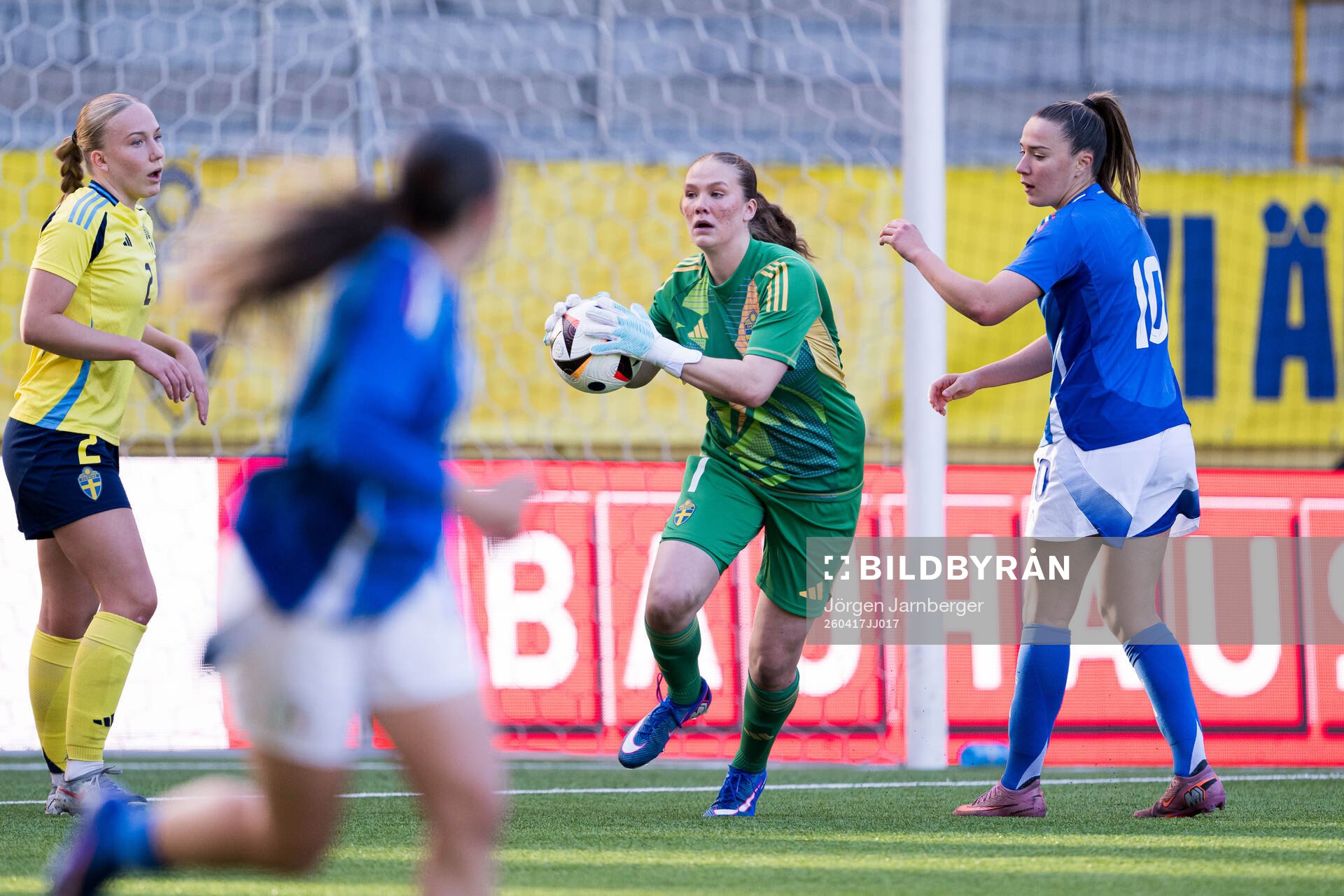 Goalkeeper Hanna Karlsson of Sweden