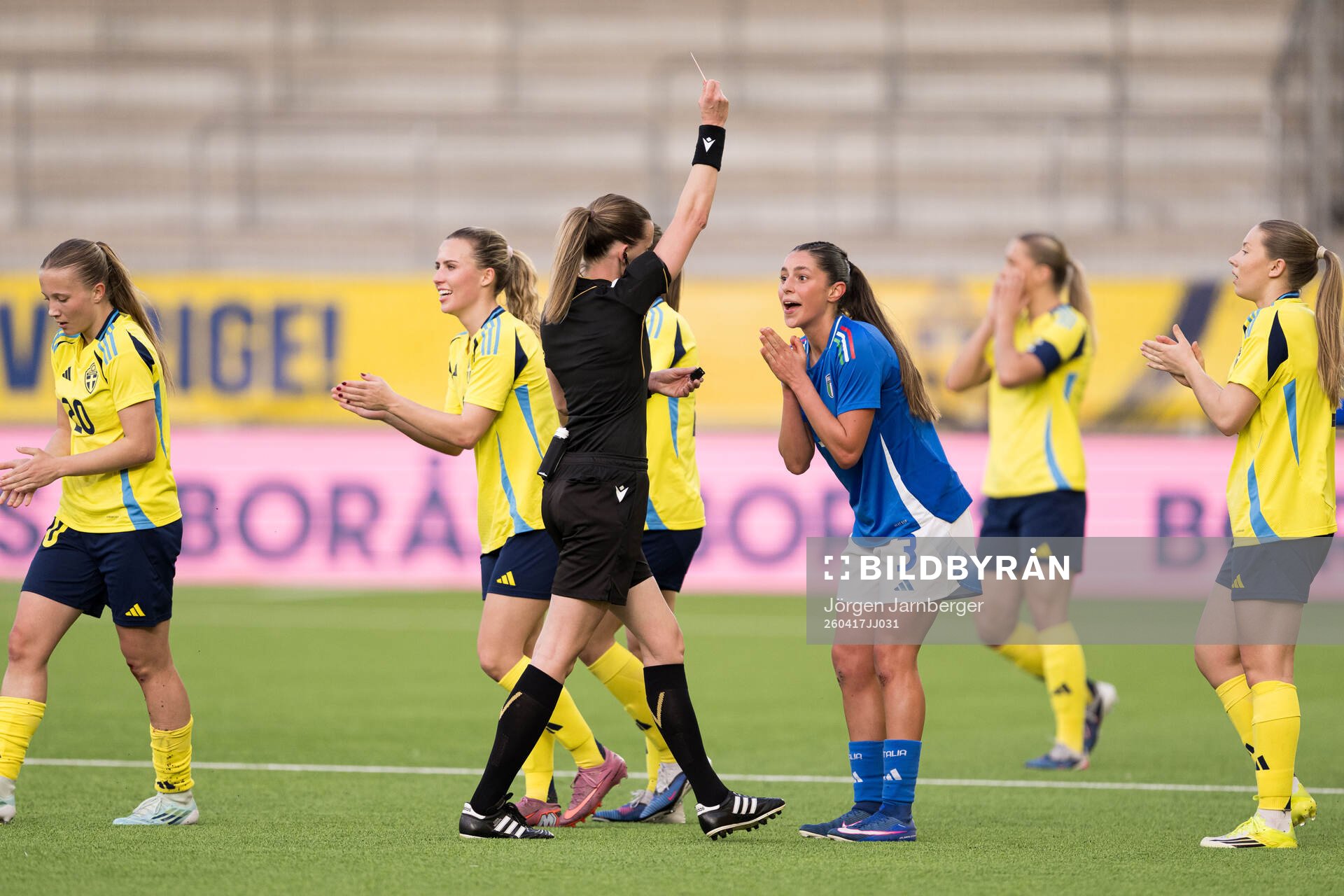 Caterina Venturelli of Italy leaves the pitch