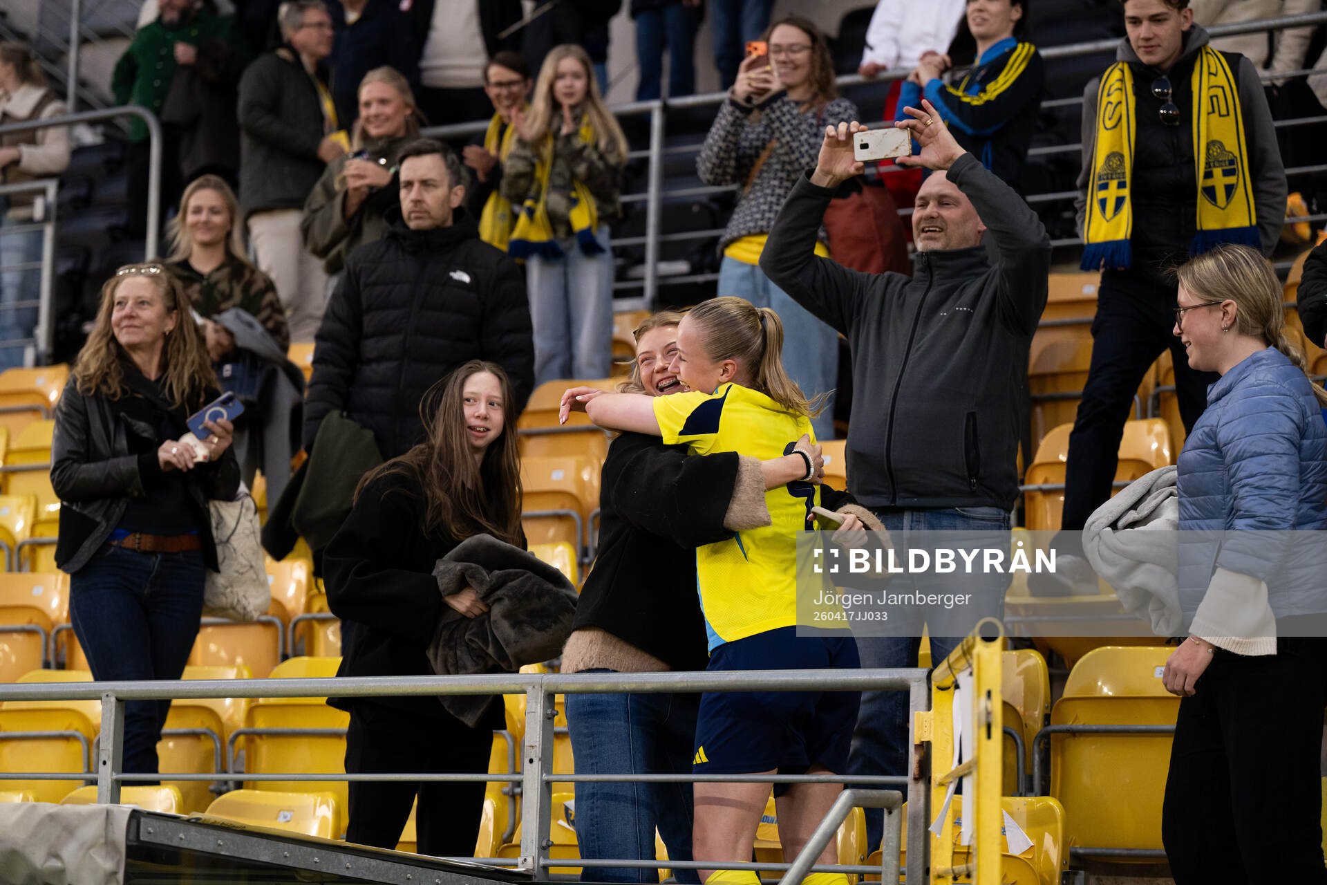 Ella Lundin of Sweden celebrates